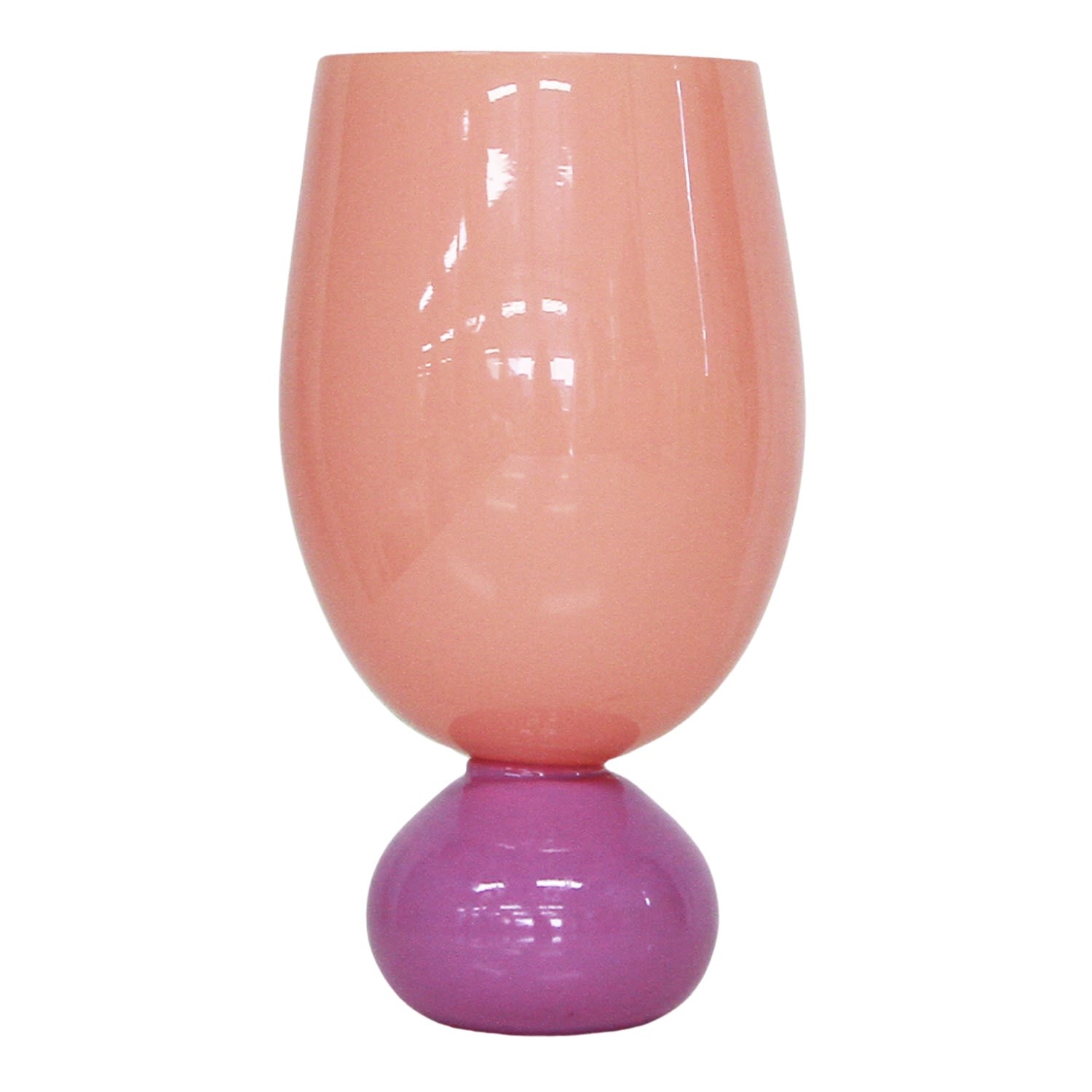 Pink / Purple The Sorbetto Wine Glass - Set Of Two - Watermelon Prugna Lodore