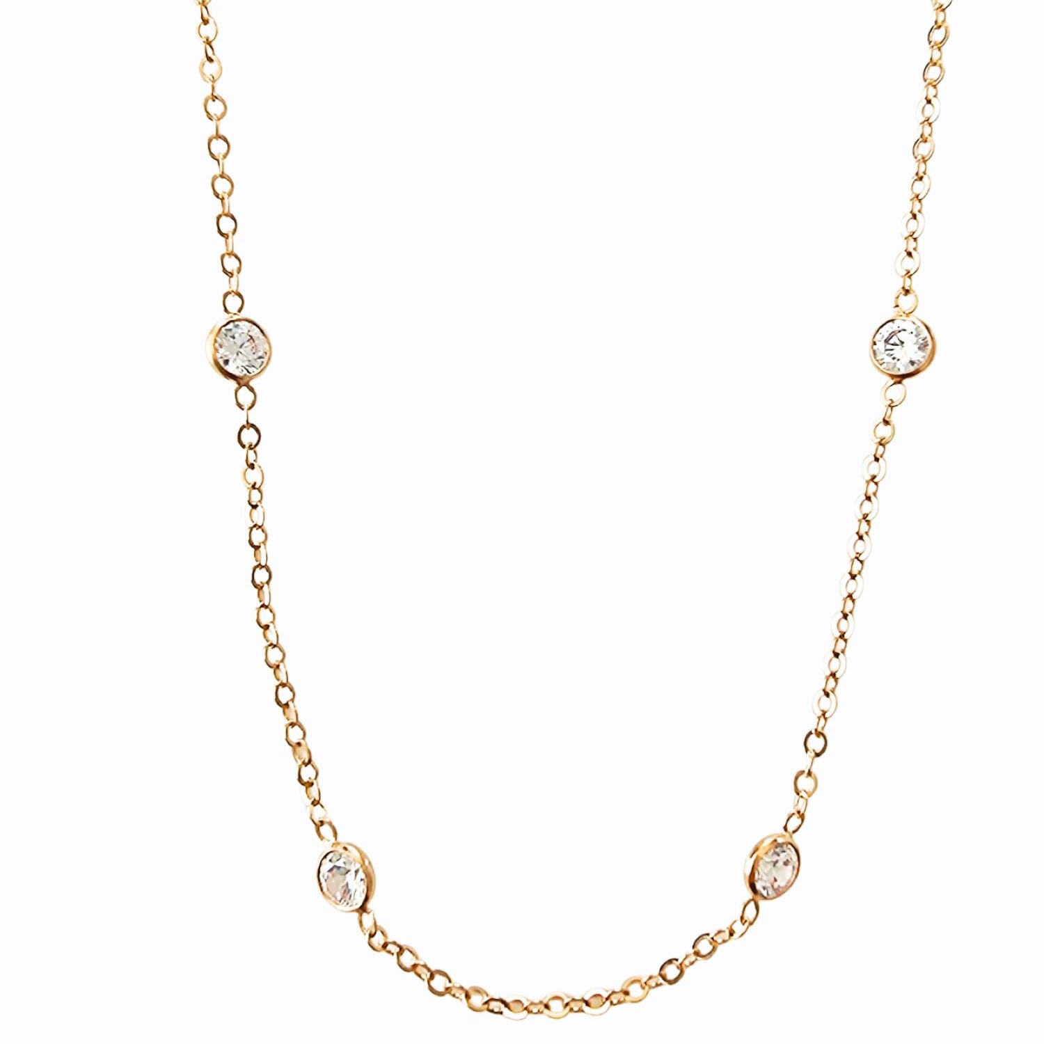 Women’s Gold Amara Chain Necklace Lavanya Jewellery Gb