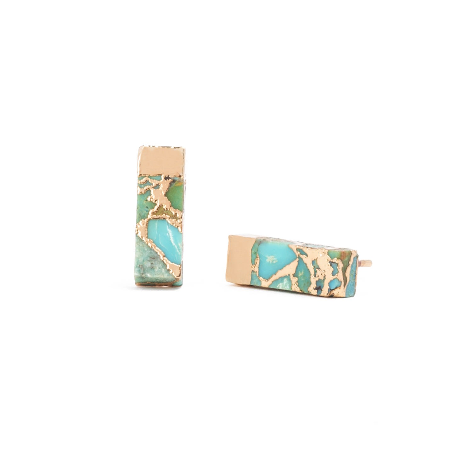 Women’s Gold / Blue Brayden Turquoise Studs Starfish Project