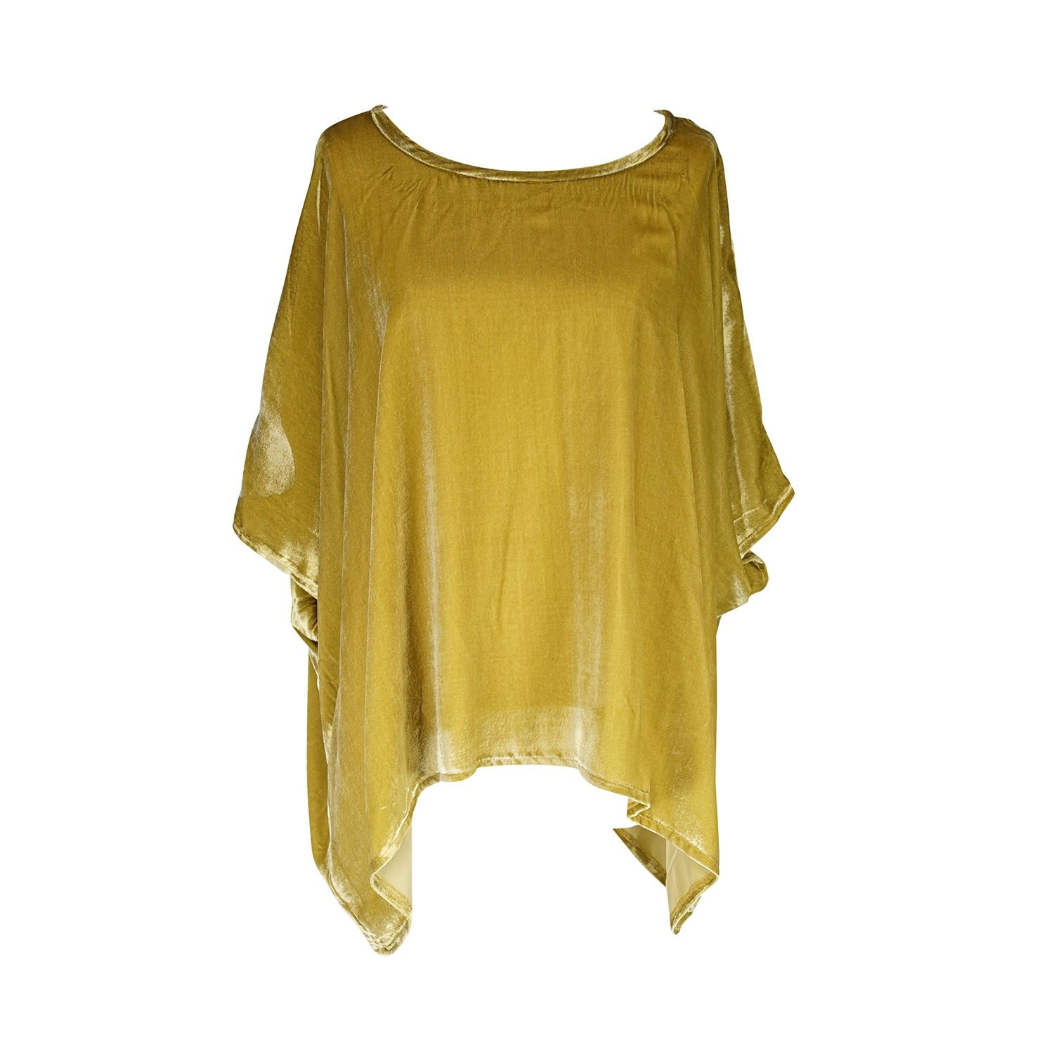 Women’s Yellow / Orange Chartreuse Silk Velvet Scarf Top Jennafer Grace