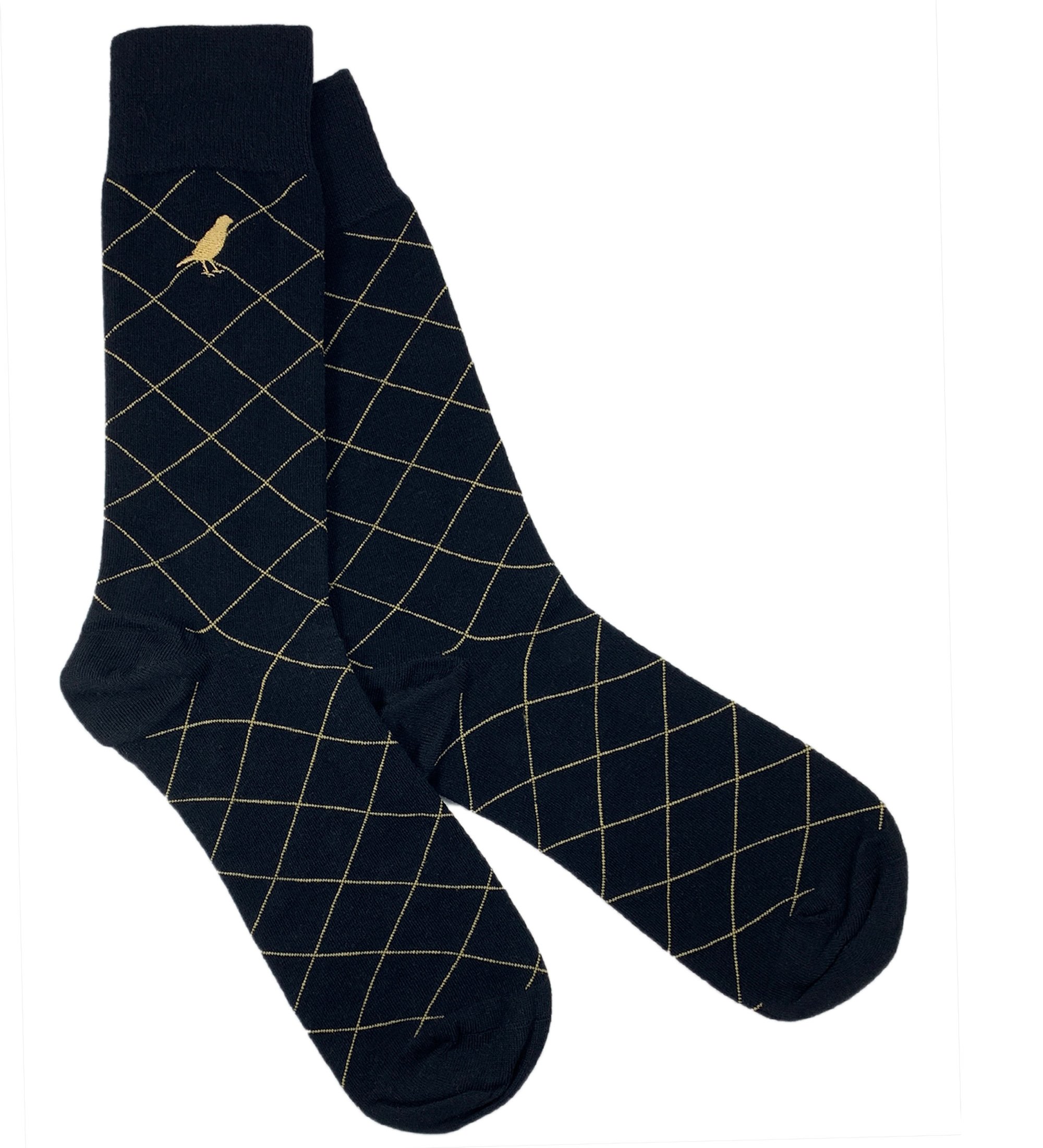 Men’s Gold / Black Goldblack Classic Pattern One Size Whalley Finch