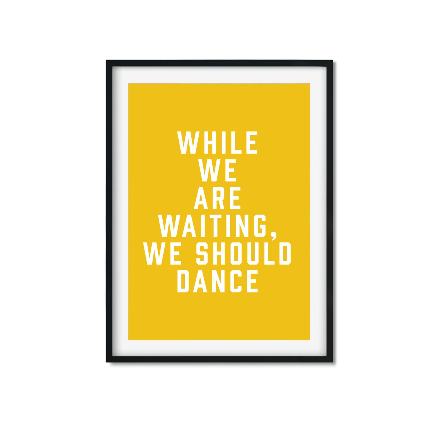 Yellow / Orange While We Are Waiting - A3 Print Size The Native State