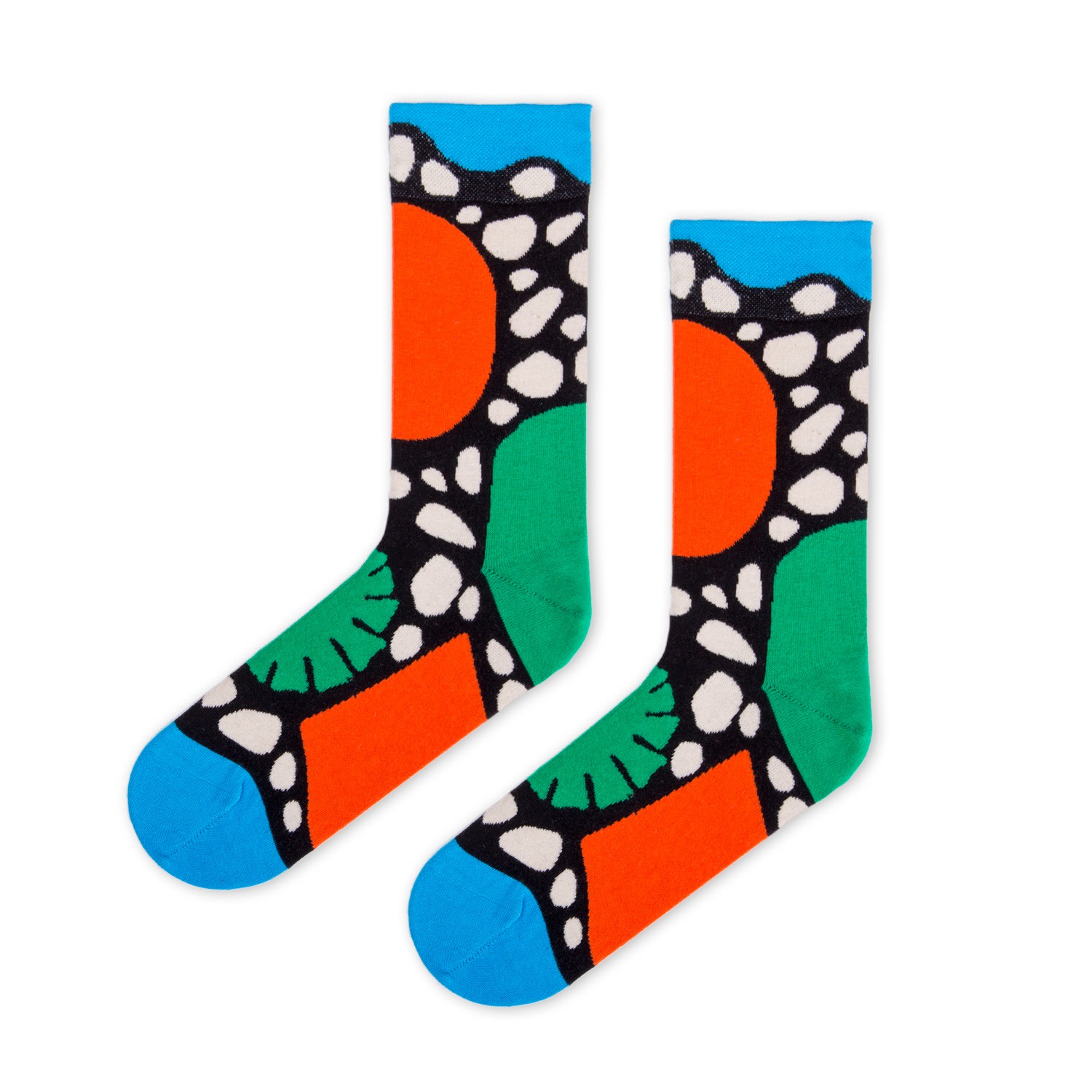Men’s Green Primordial Socks By Pedro Veneziano Large Look Mate London