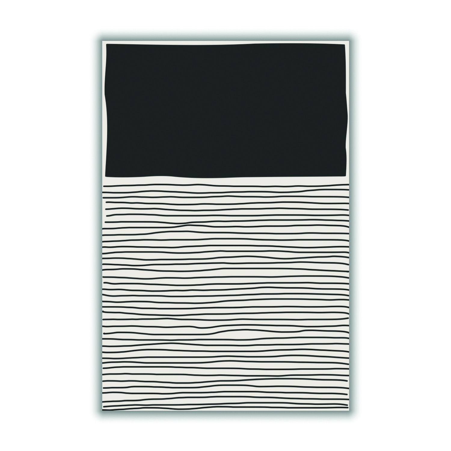 Black Minimal Line Vibes #9 A1 594 X 841Mm Stanley Print House