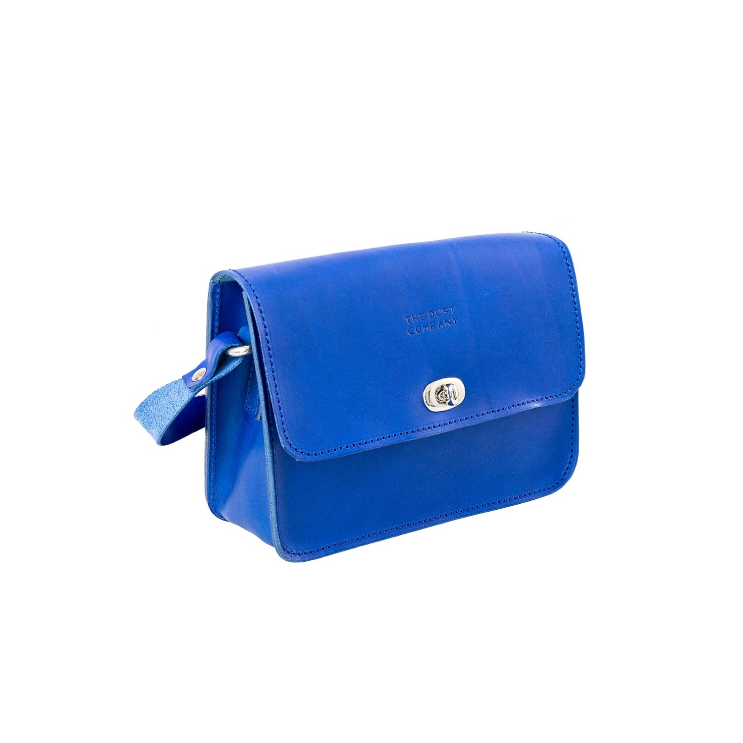 Women’s Leather Crossbody In Cuoio Blue The Dust Company