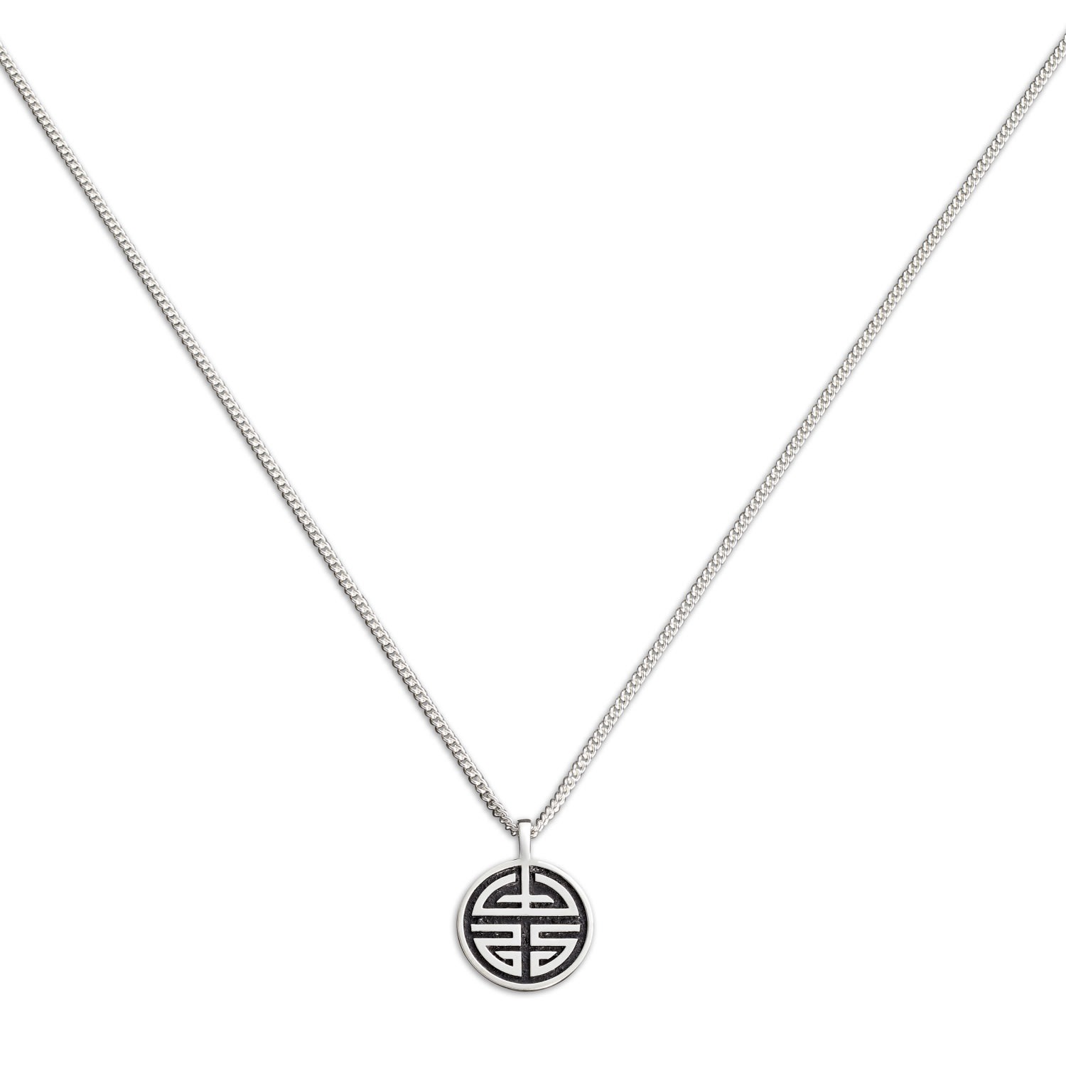 Men’s Legacy Pendant Necklace - Silver Loupn