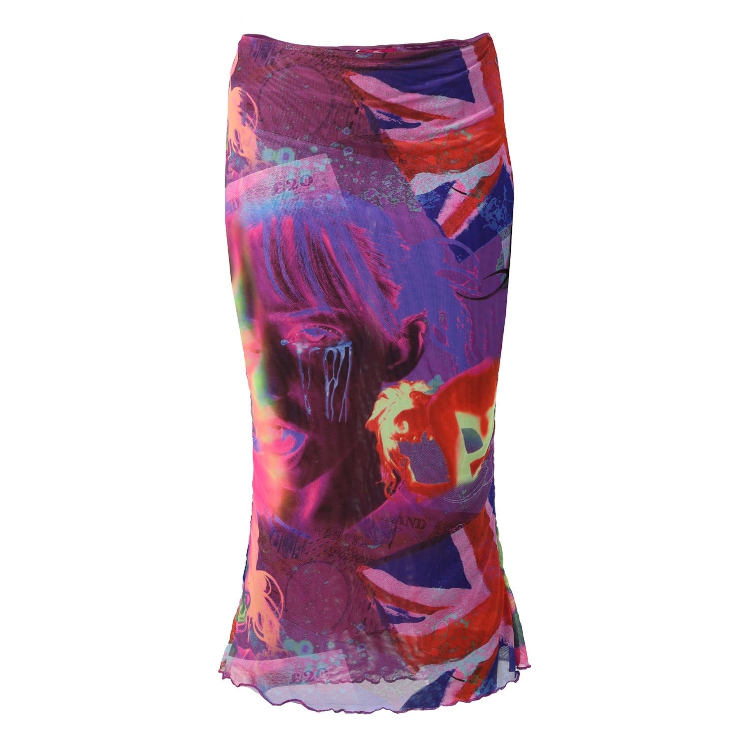 Women’s London Callin’ Mesh Midi Skirt Small Elsie & Fred