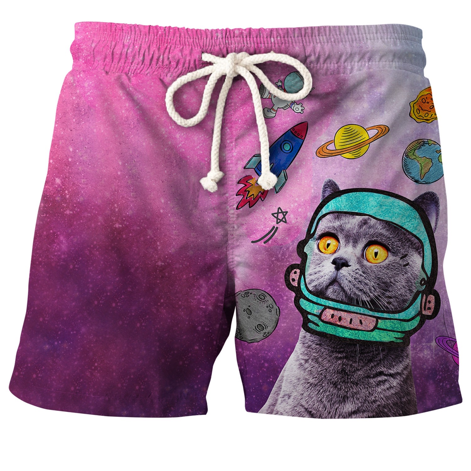 Men’s Pink / Purple Oh Noes! Shorts Extra Small Aloha from Deer