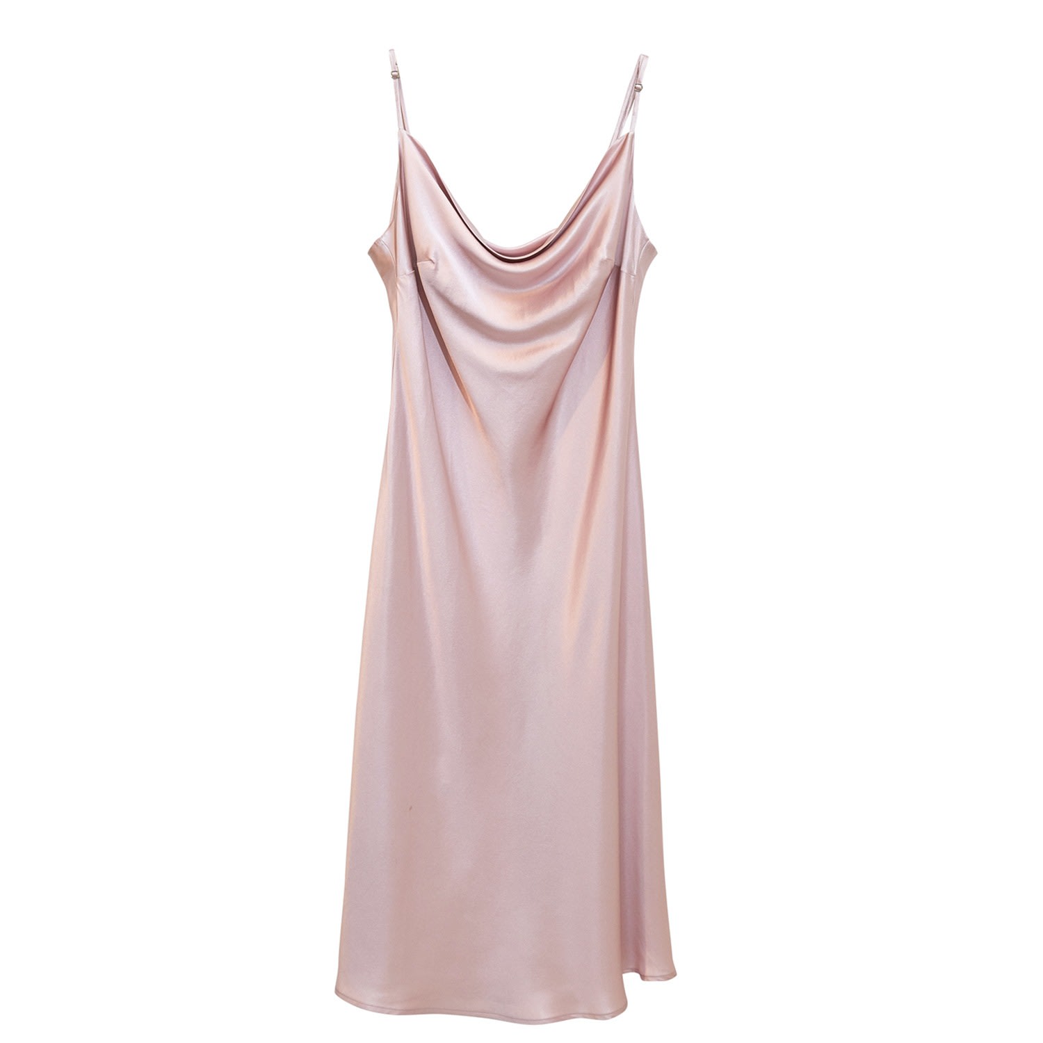 Women’s Rose Gold Rebirth Of Venus Pure Silk Slip Dress - Baby Pink Medium Soft Strokes Silk