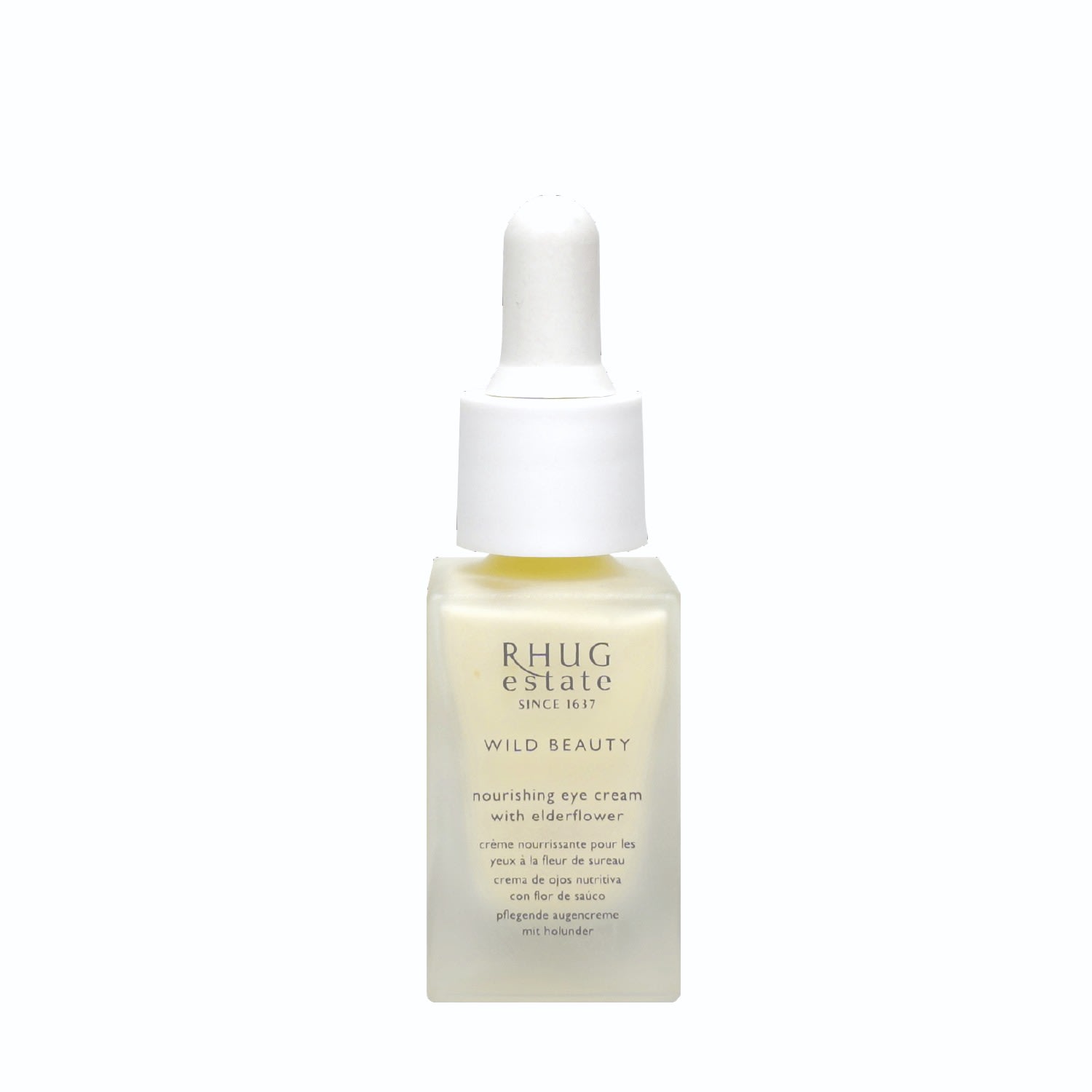 Neutrals / White / Yellow Nourishing Eye Cream With Elderflower Rhug Wild Beauty