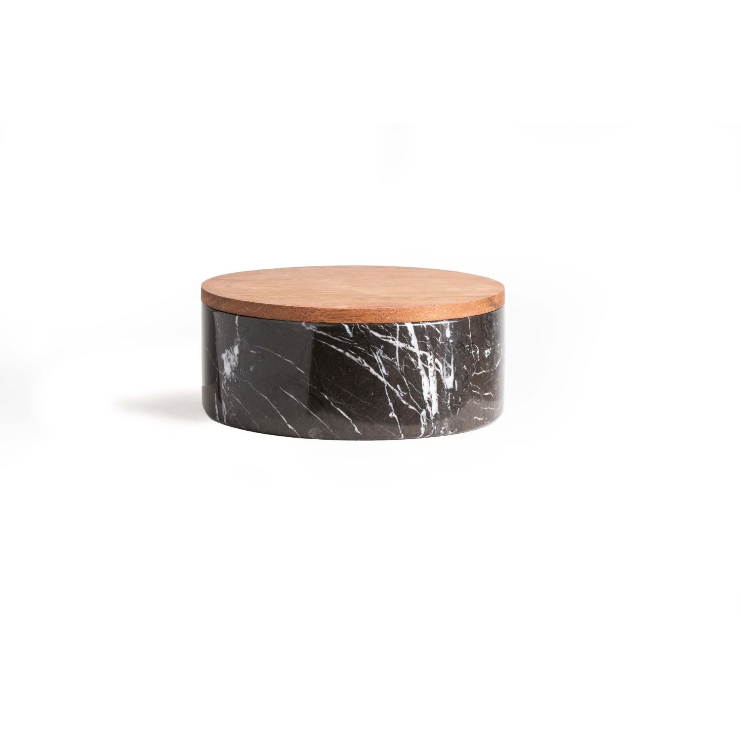 Tortillero Container Black Marble And Jacob