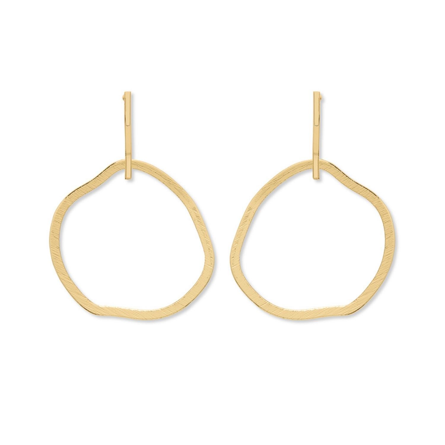 Women’s Gold Alber Earrings A Weathered Penny