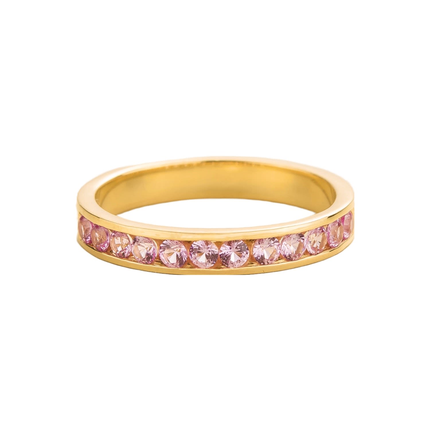 Women’s Gold / Pink / Purple Margo Ring In Pink Sapphire Juvetti