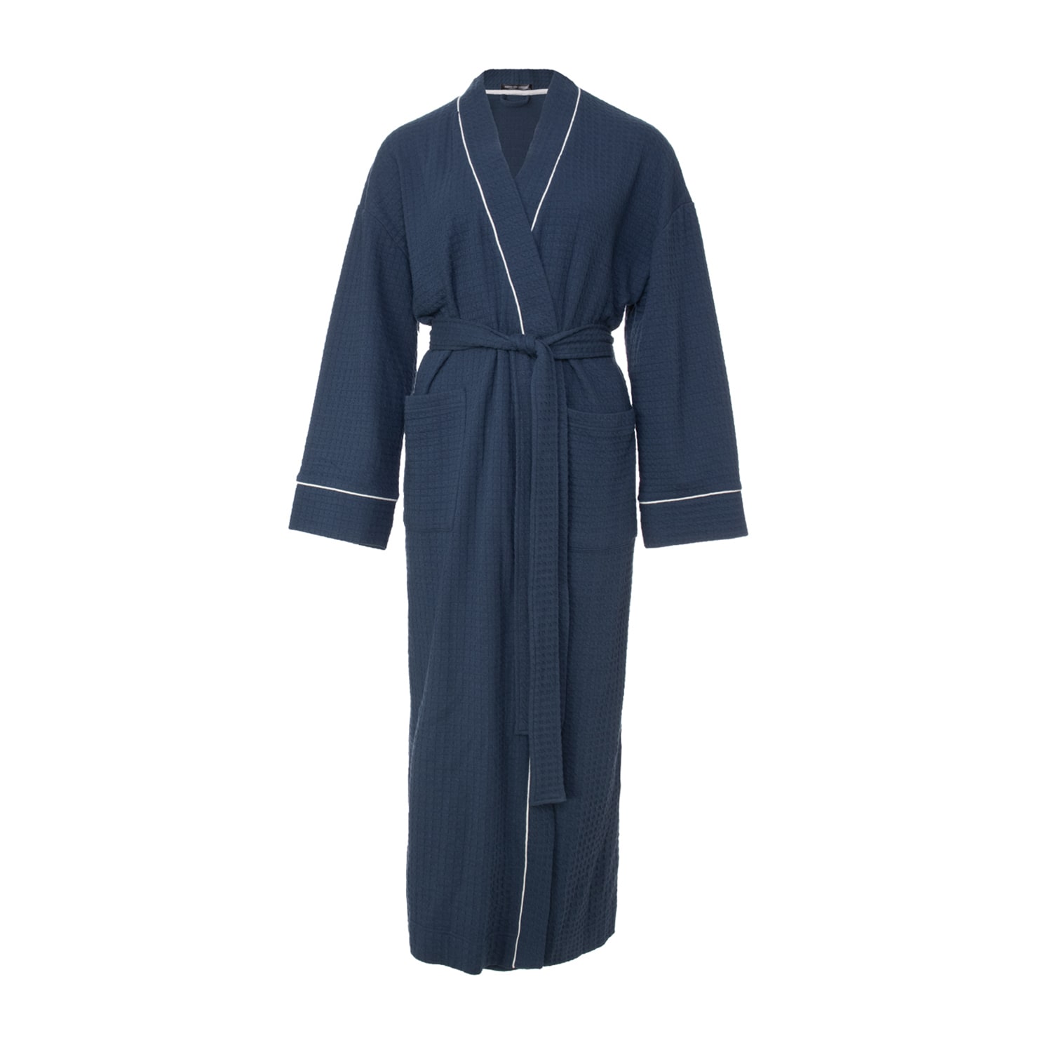 Women’s Luxury Suite Waffle Robe In Marine Blue S/M Pretty You