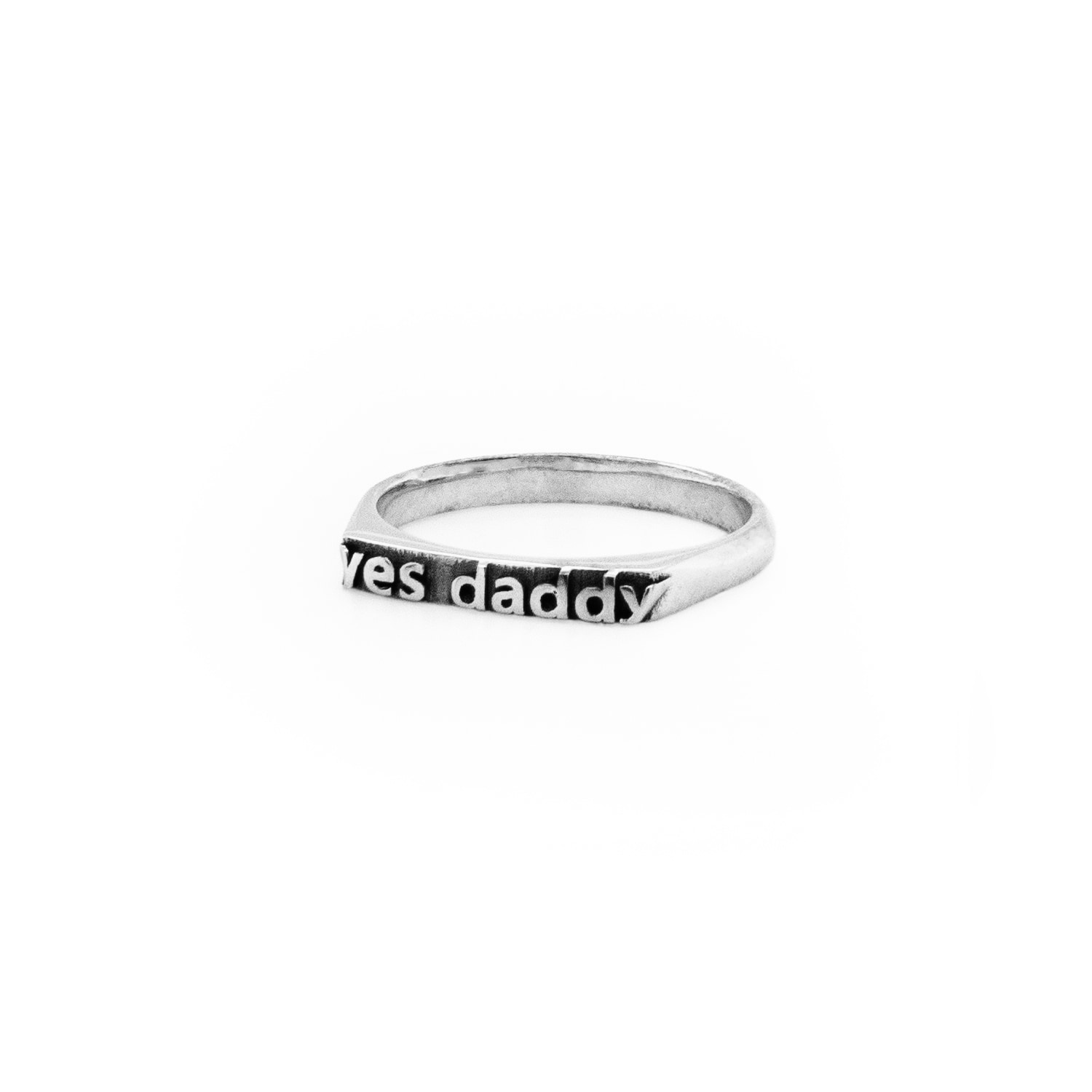 Women’s Silver Yes Daddy Ring Ilah Cibis Jewelry