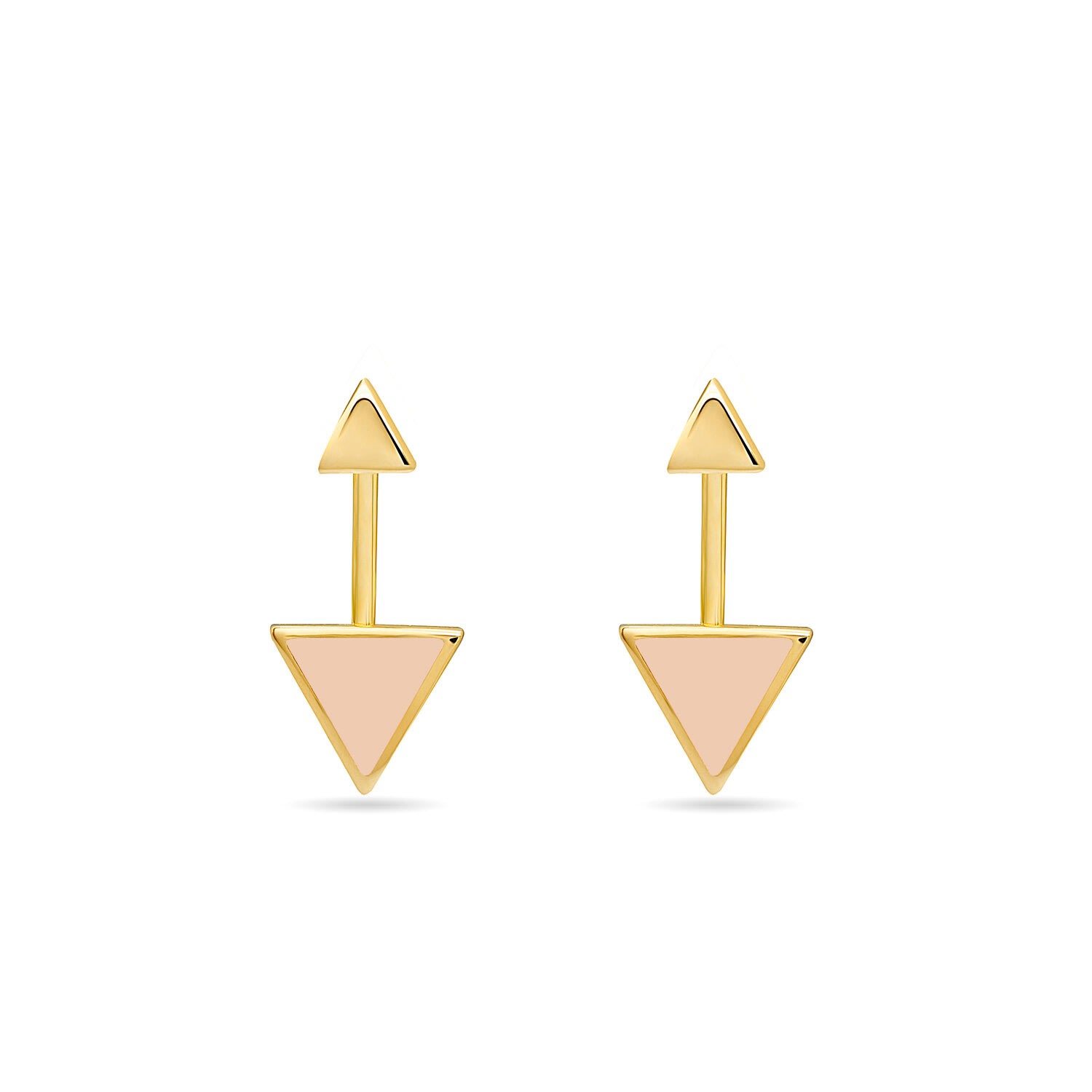 Women’s Arrow Rose Earring In 14K Gold Mosuo Jewellery