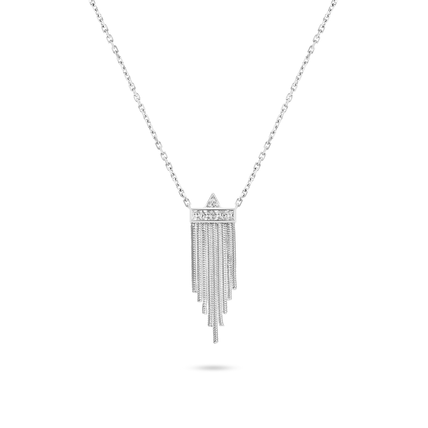 Women’s Mini Tassel Necklace - Silver Meulien