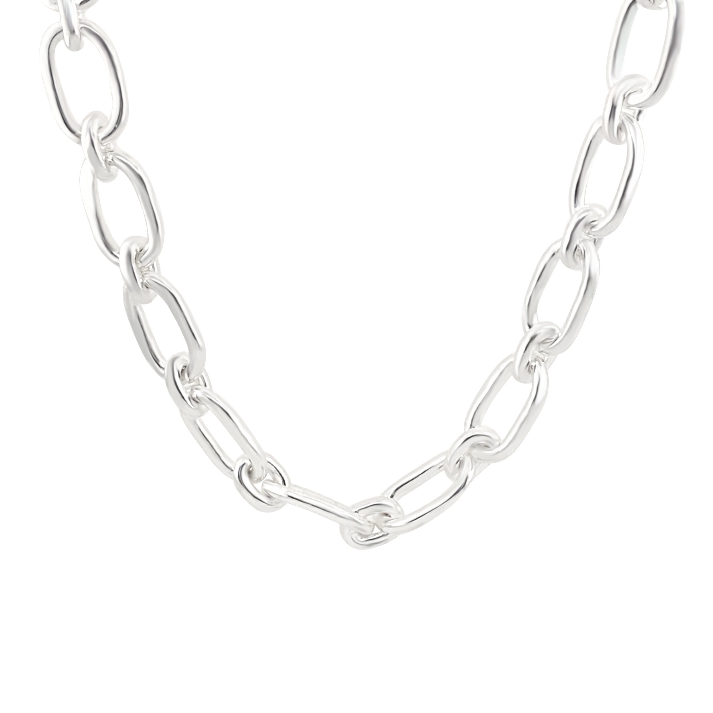 Women’s Double Link Silver Chain Gem Bazaar Jewellery