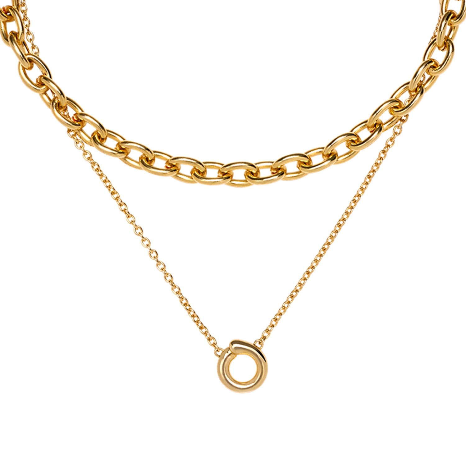 Women’s Como Pendant Necklace With Chunky Choker Chain Ille Lan