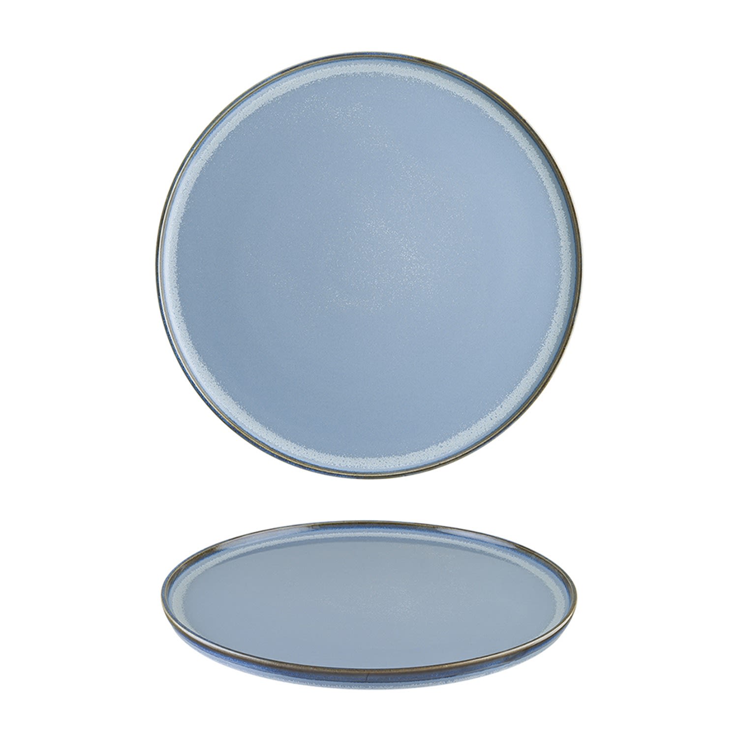 Sky Porcelain Plate Blue Round 6.00" X 6.00" X 0.75" One Size Turgla Home