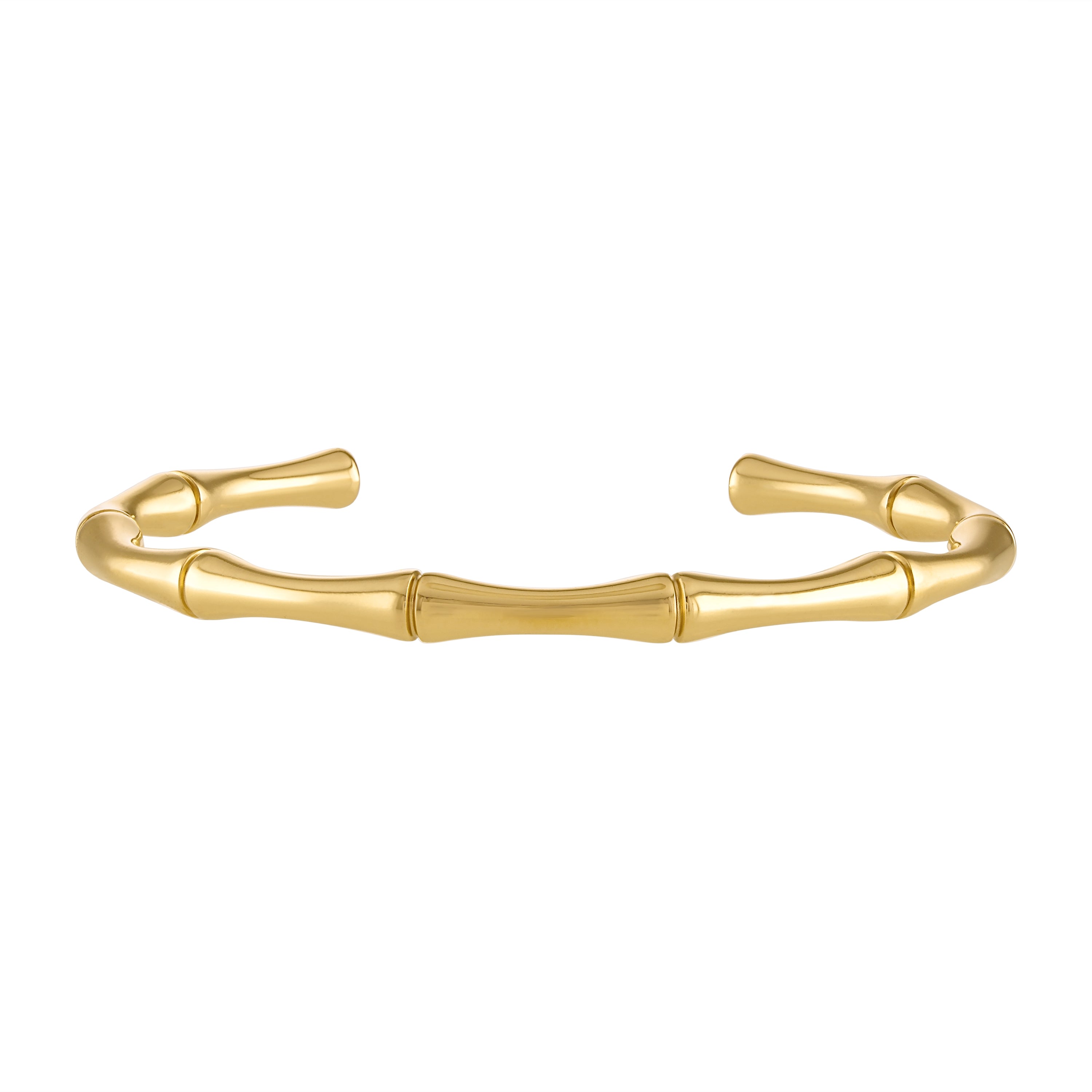 Women’s Gianna Gold Bamboo Cuff Bracelet Olivia Le