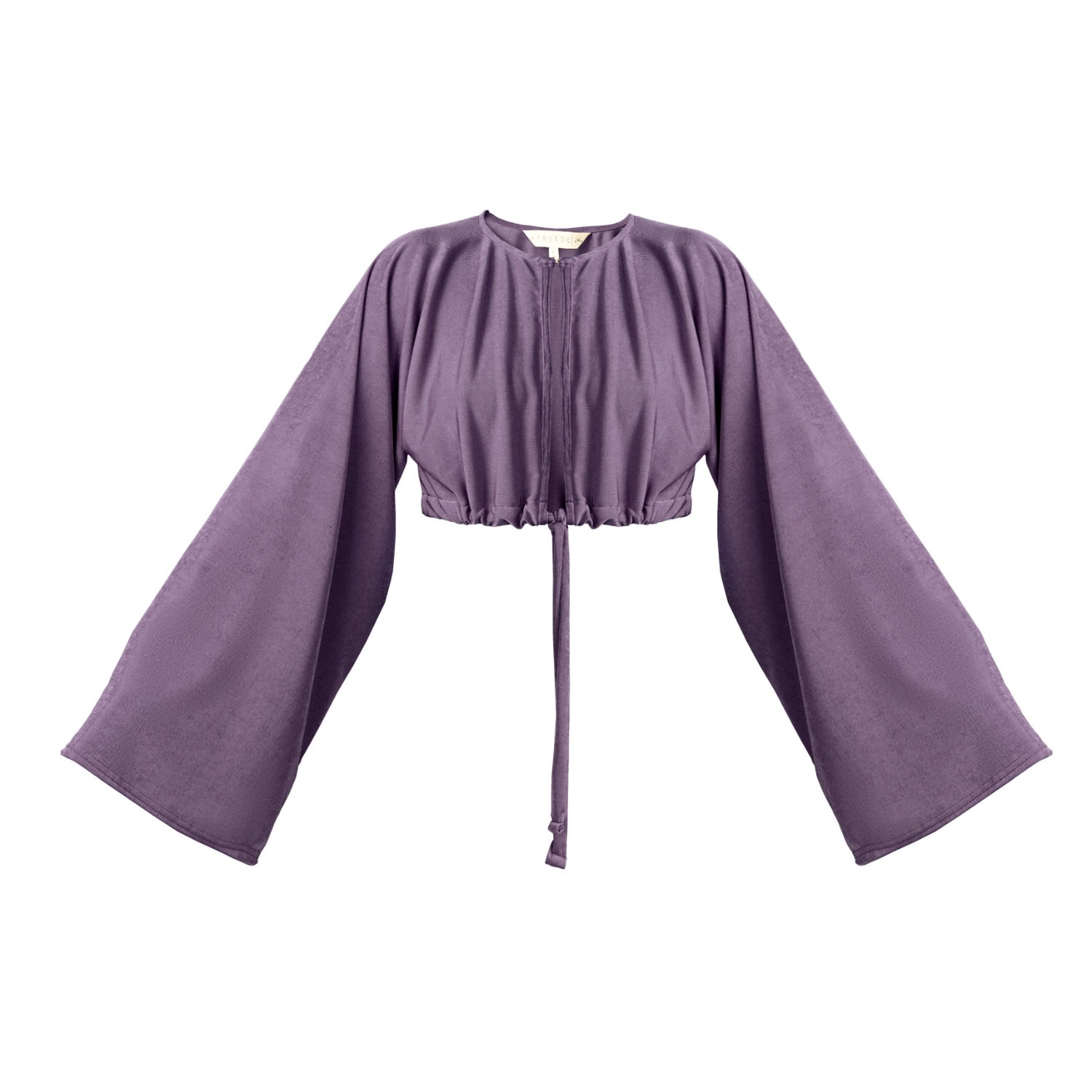 Women’s Pink / Purple Serenity - Oversized Cropped Cardigan Purple Xxxs Kargede