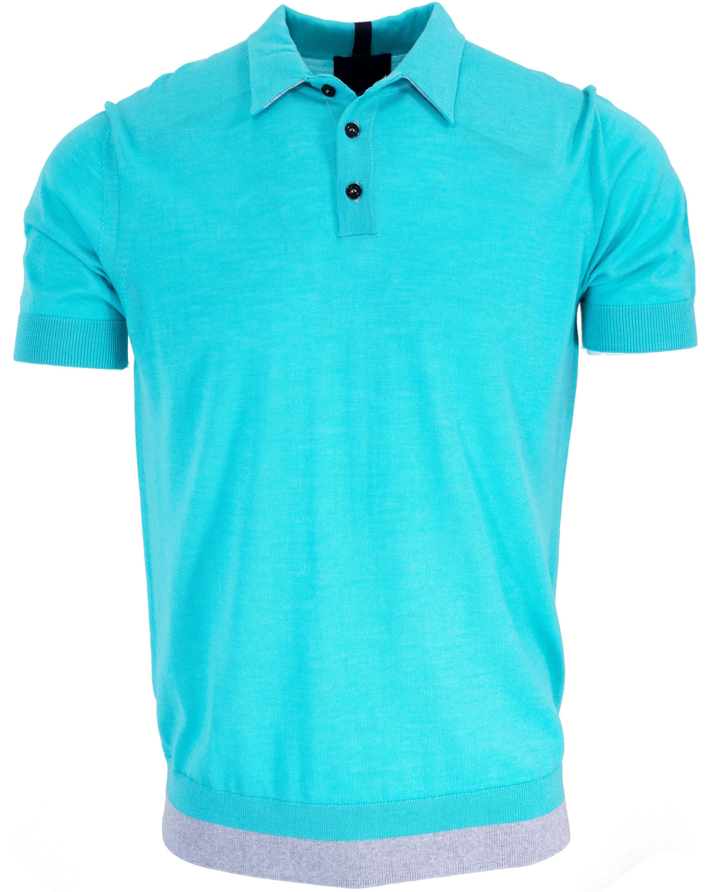 Men’s Blue Pilgrim Polo Shirt - Lagoon Large Lords of Harlech