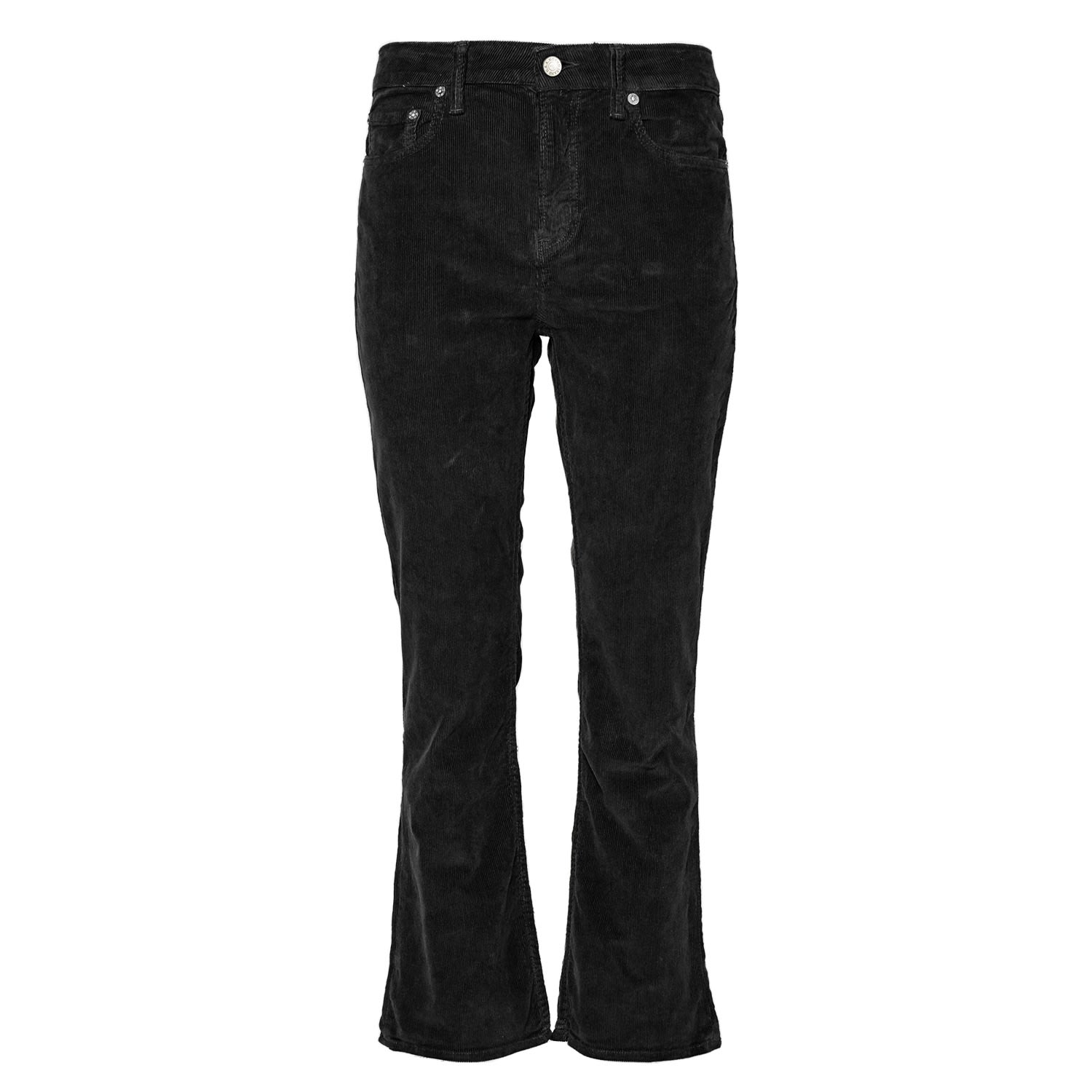 Women’s Farrah Corduroy Kick Flare Jeans In Black 24" Noend Denim