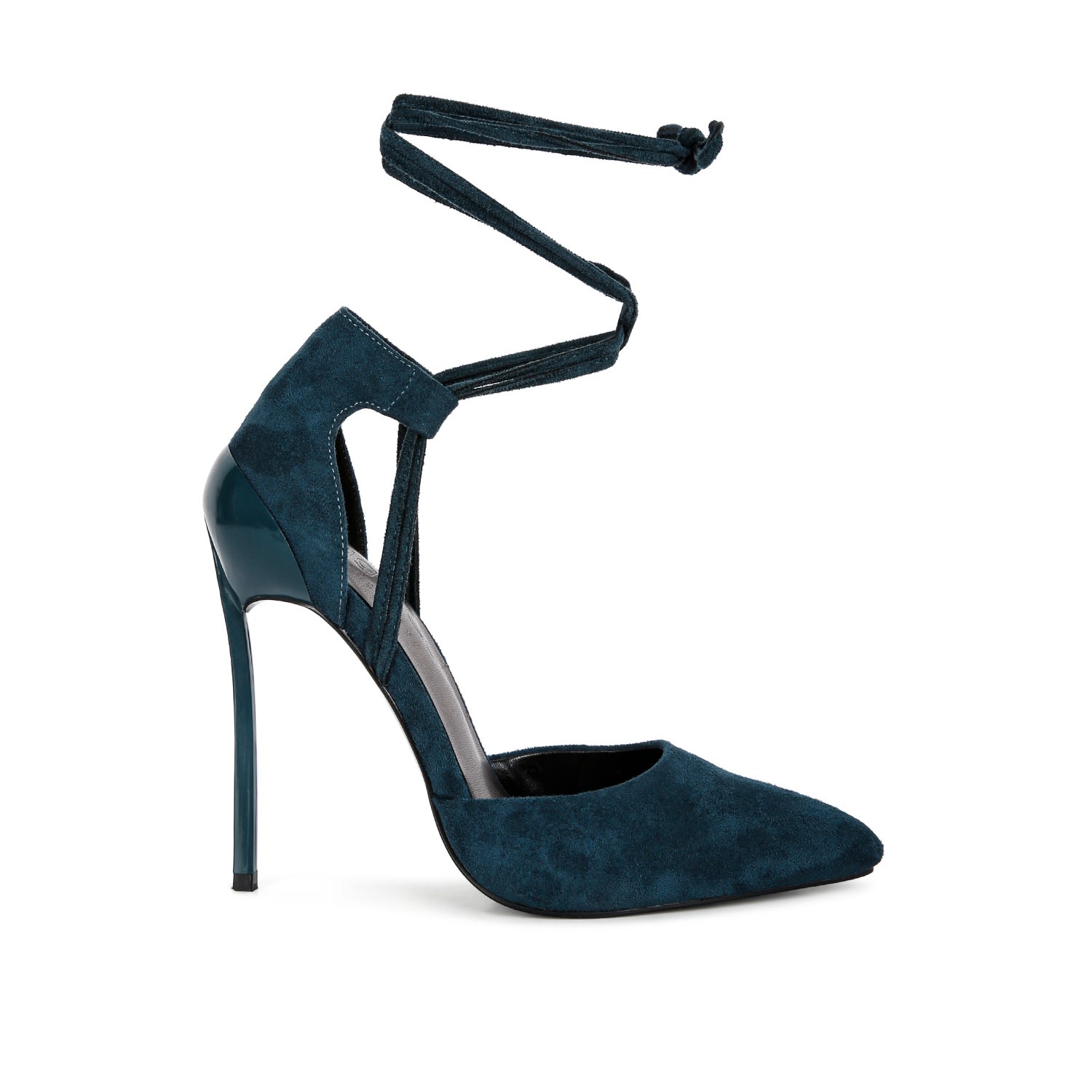 Women’s Rule Breaker Blue Lace Up Stiletto Sandals 6 Uk Rag & Co.