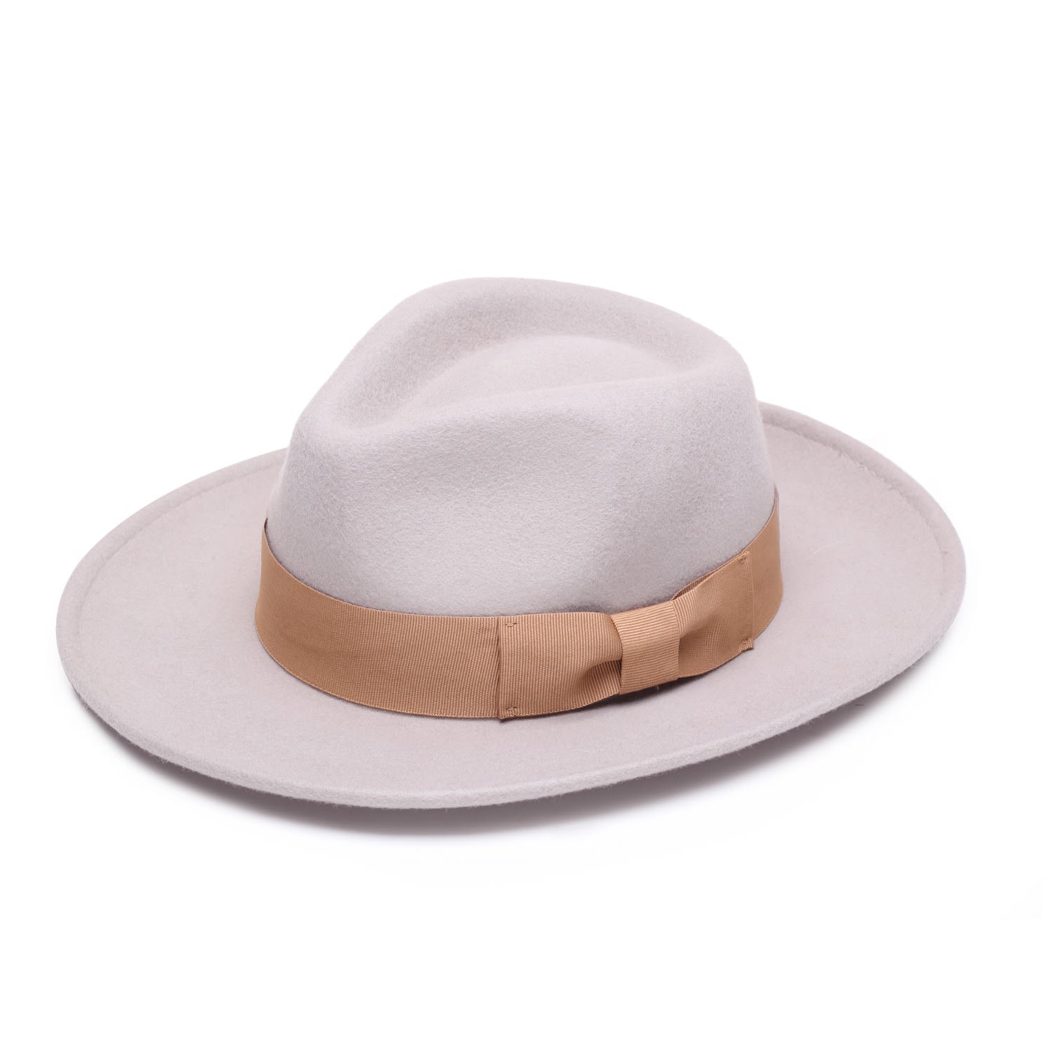 Women’s White Classic Ivory Felt Fedora Hat Extra Small Justine Hats