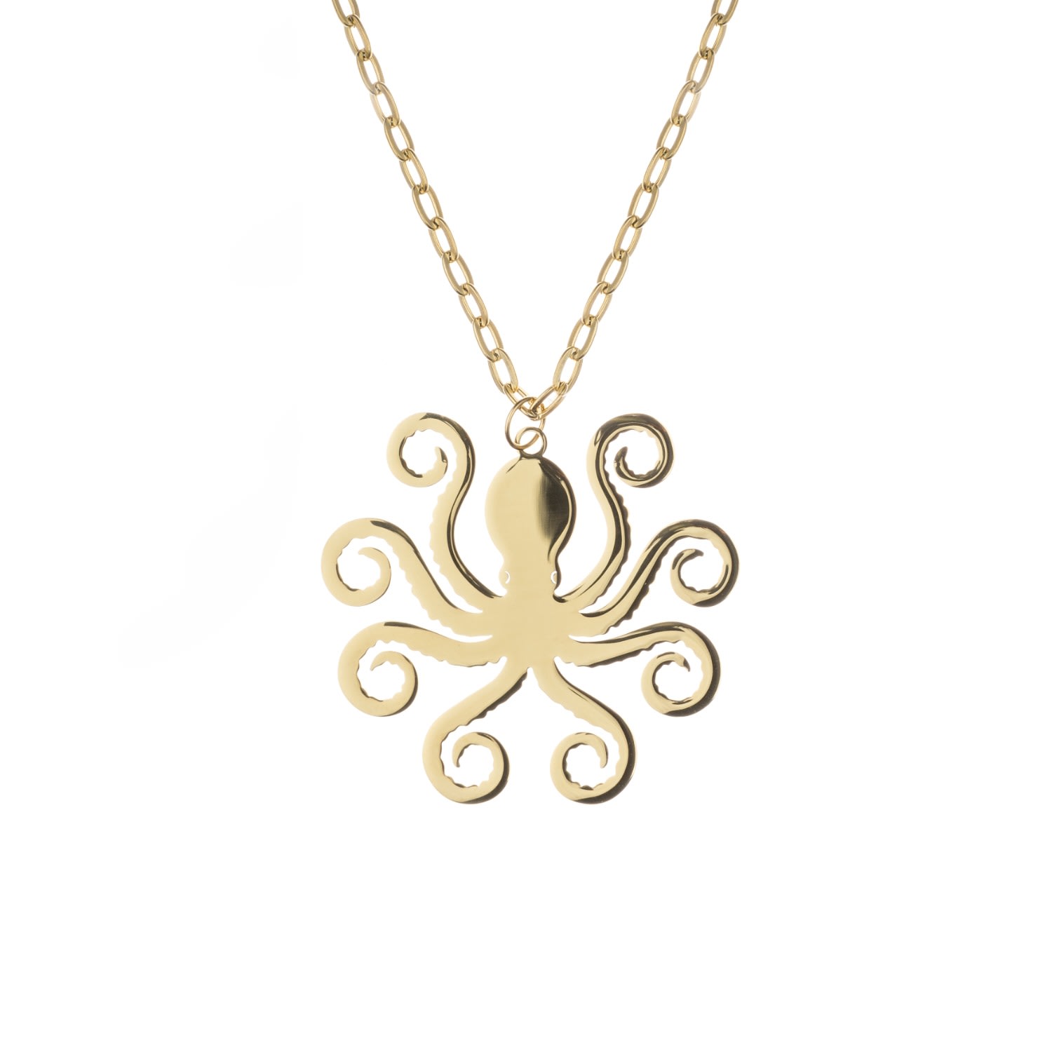 Women’s Gold Octopus Statement Collar Necklace Laines London