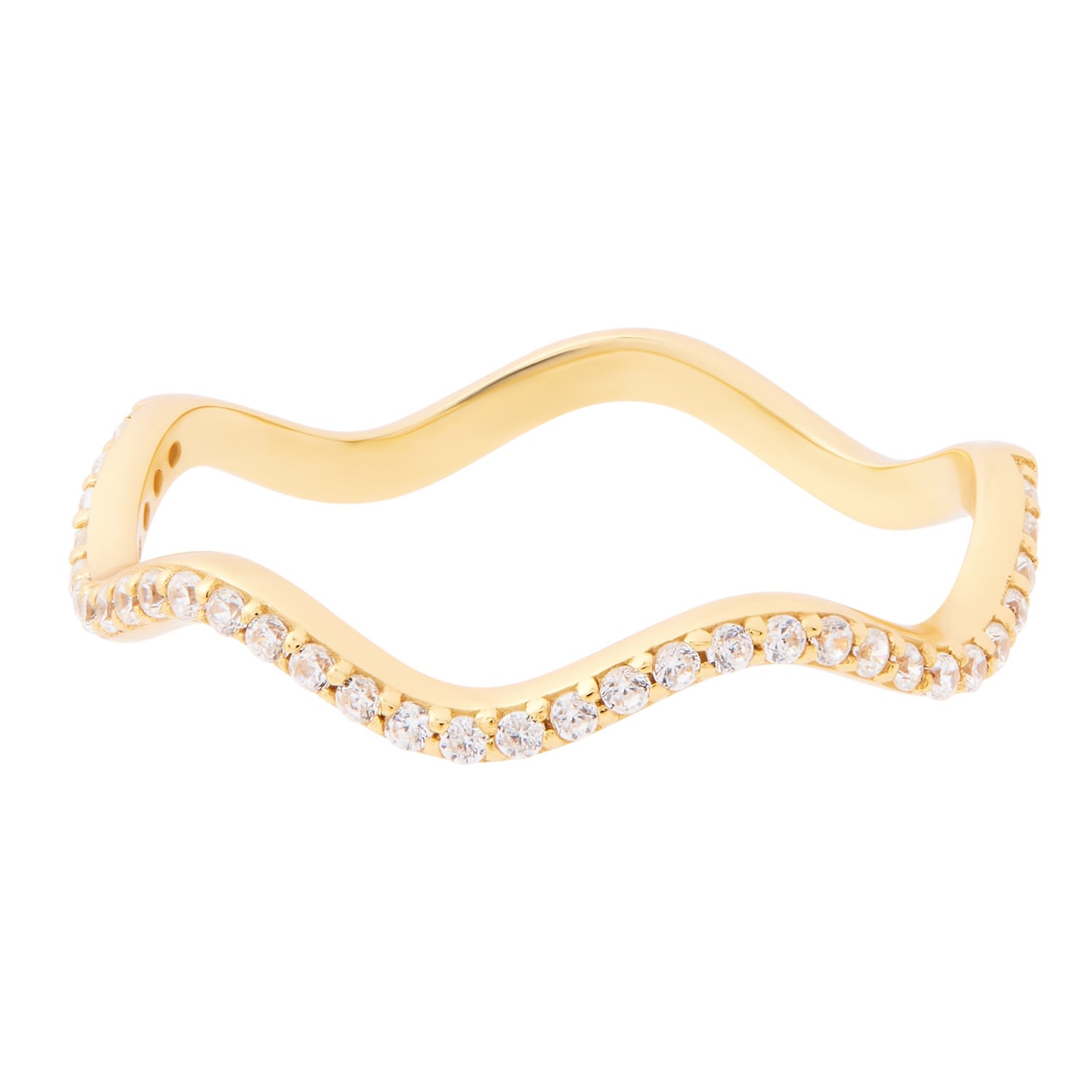 Women’s Siren Pavè Ring - Gold Cartilage Cartel