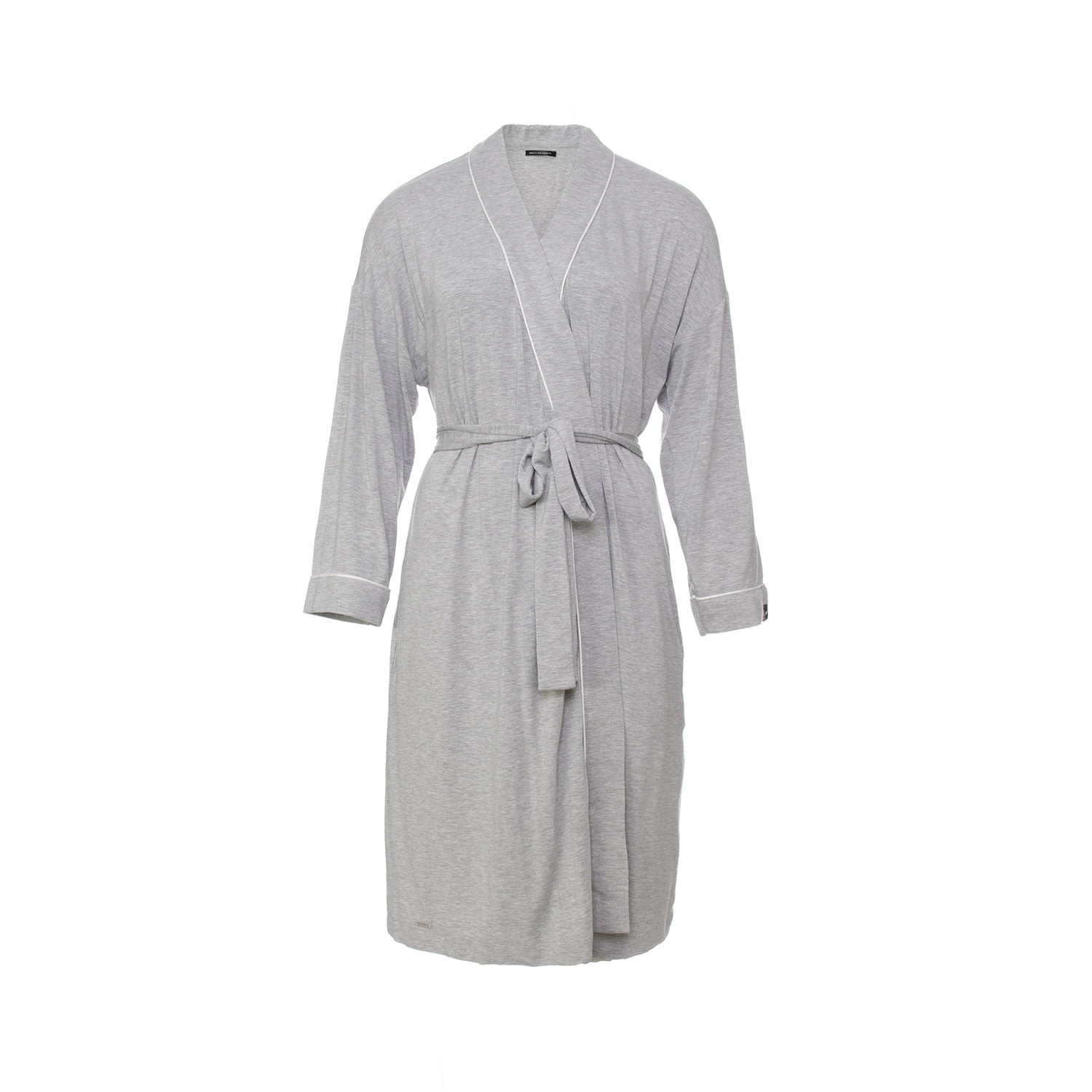 Women’s Bamboo Kimono Robe In Grey Marl L/Xl Pretty You