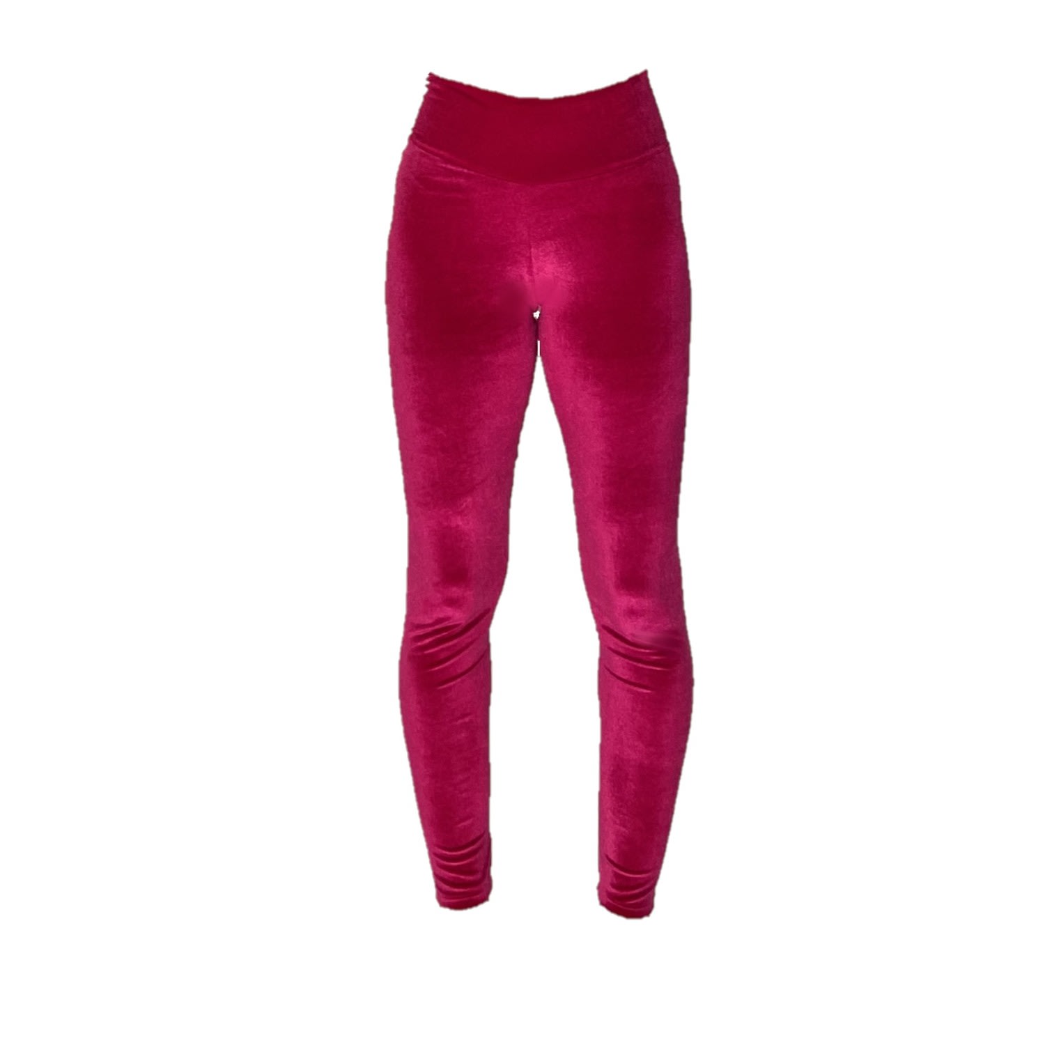 Women’s Pink / Purple High Waisted Legging - Magenta Velvet Small Brasini Swimwear