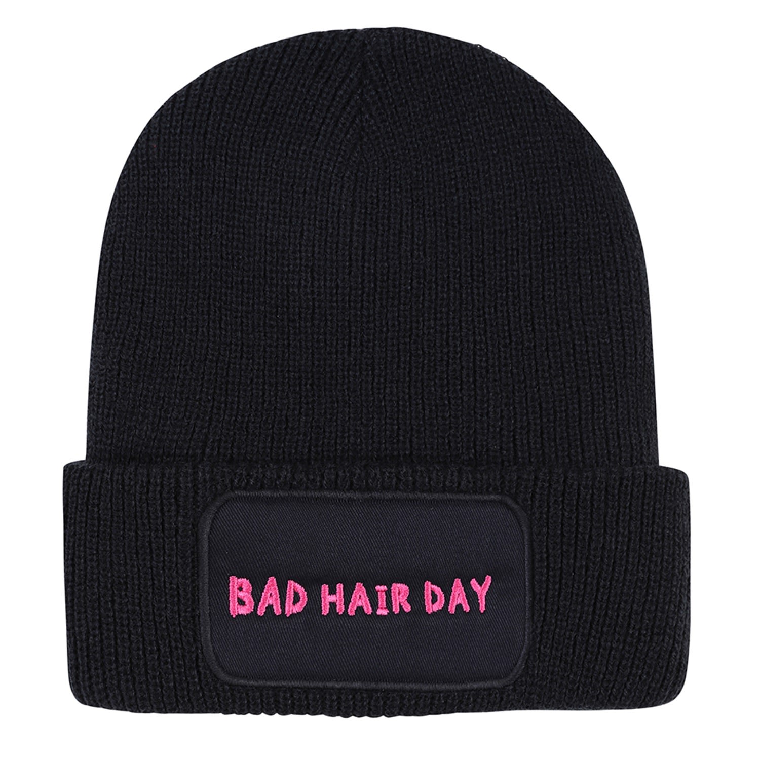 Women’s Blue Bad Hair Day Beanie Hat In Navy One Size James Steward