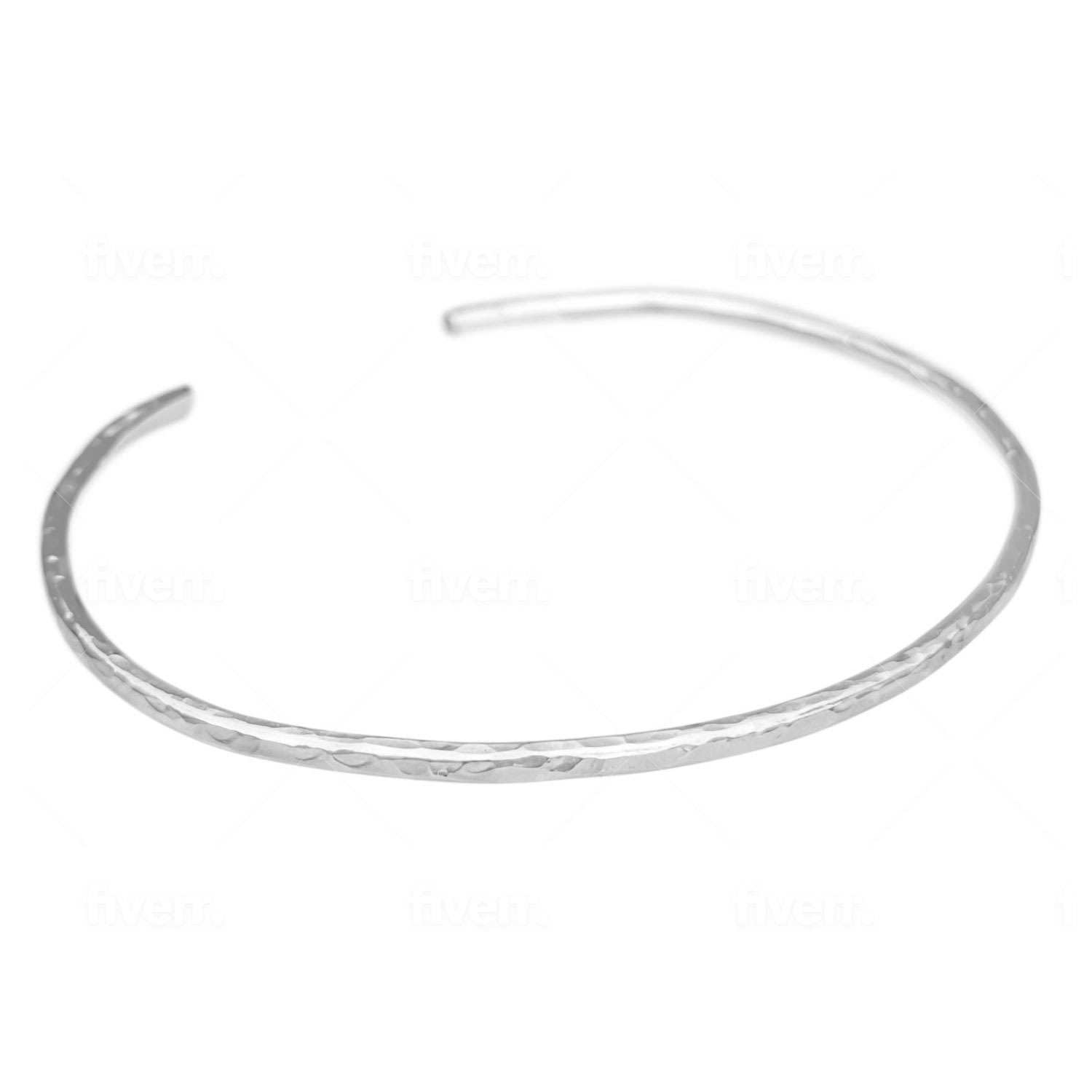 Women’s Eva Hammered Sterling Silver Cuff Bracelet Kiri & Belle