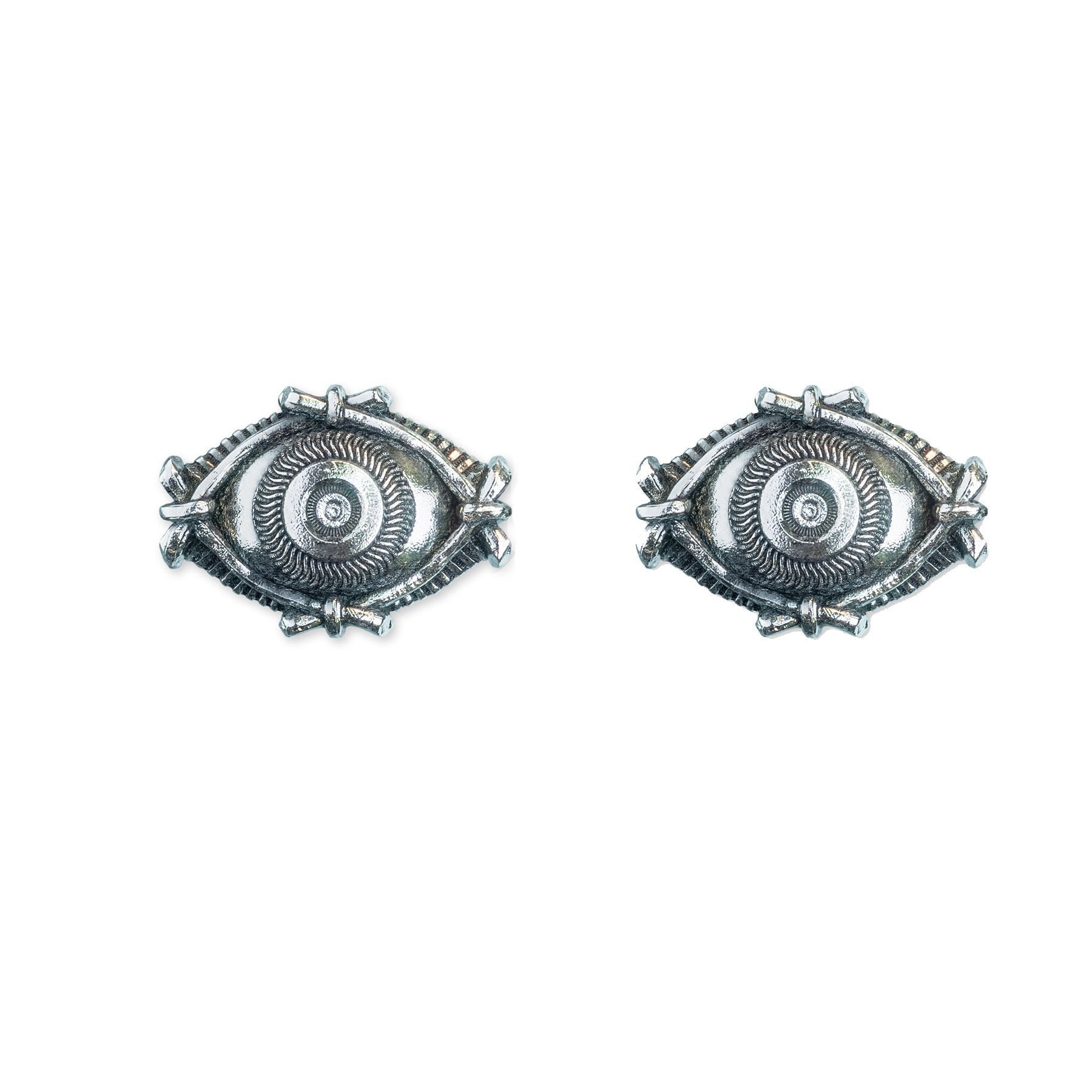 Women’s Silver Eye Stud Earrings Astor & Orion