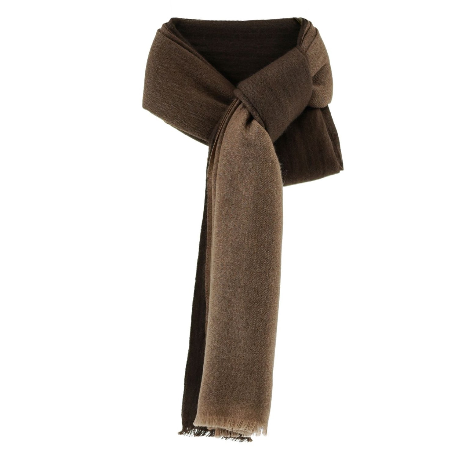 Women’s Black Coffee Cashmere Brown Scarf - Unisex Scarves by Franci