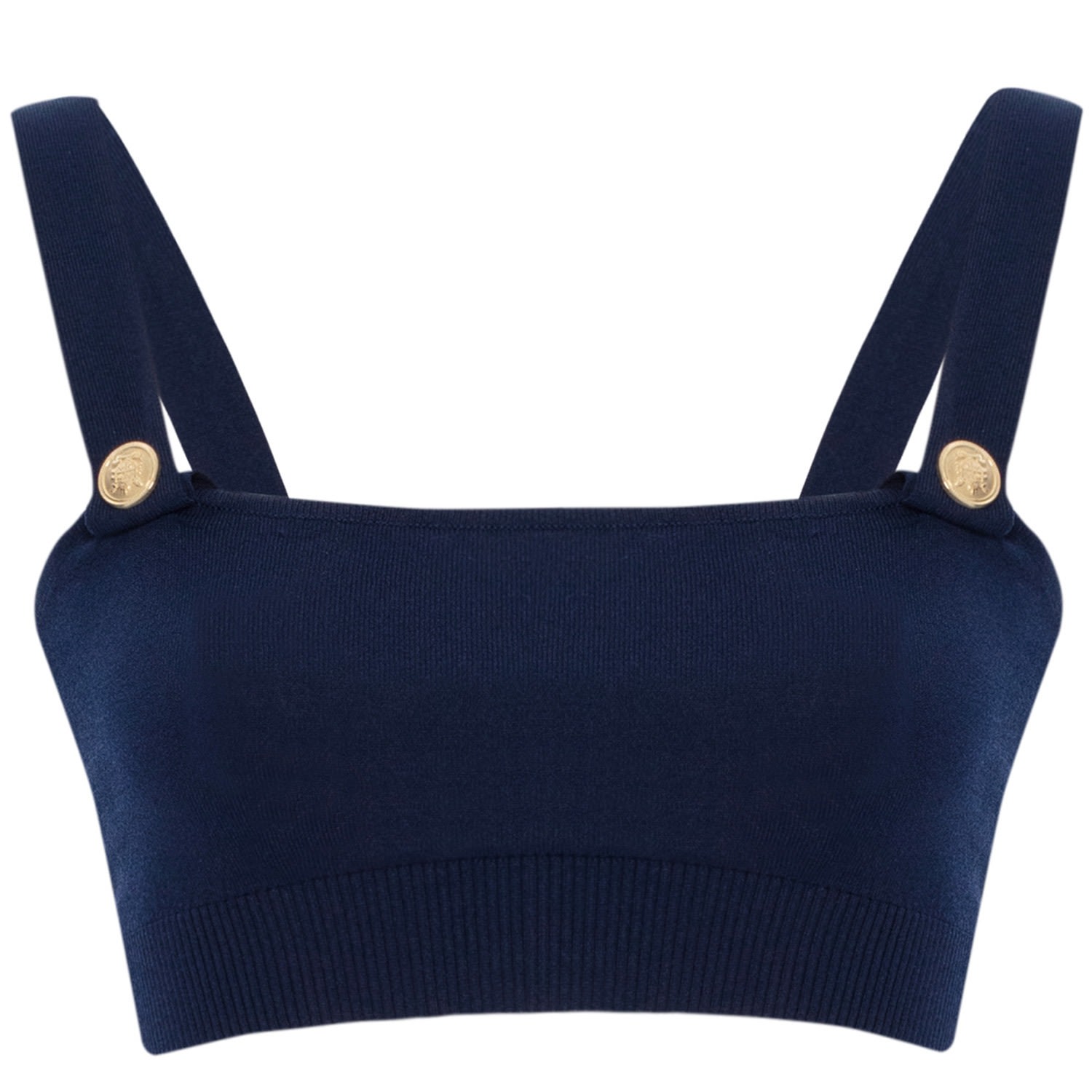 Women’s Elizabeth Knit Bralette In Navy Blue Small Peraluna