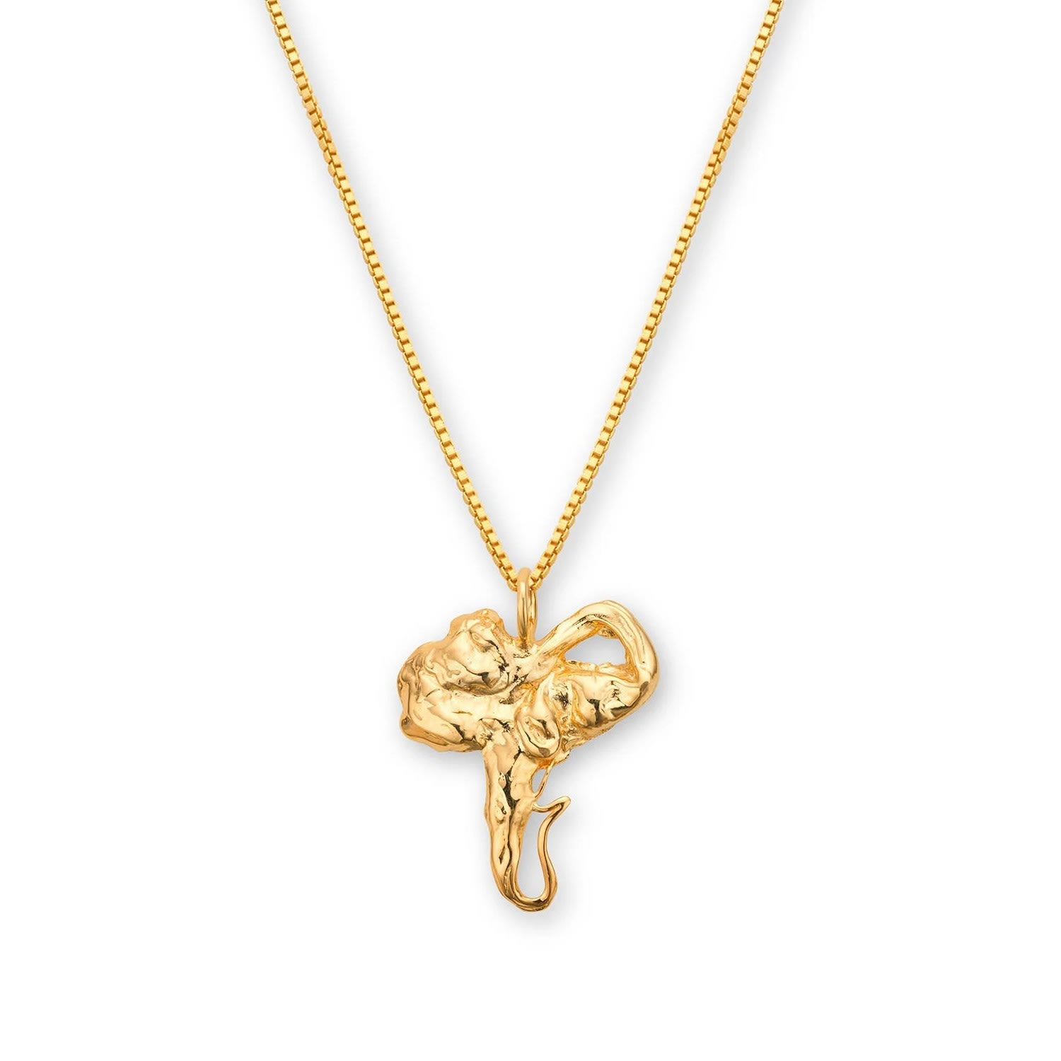 Women’s Euphoria Elephant Necklace 14 Ct Gold Eva Remenyi