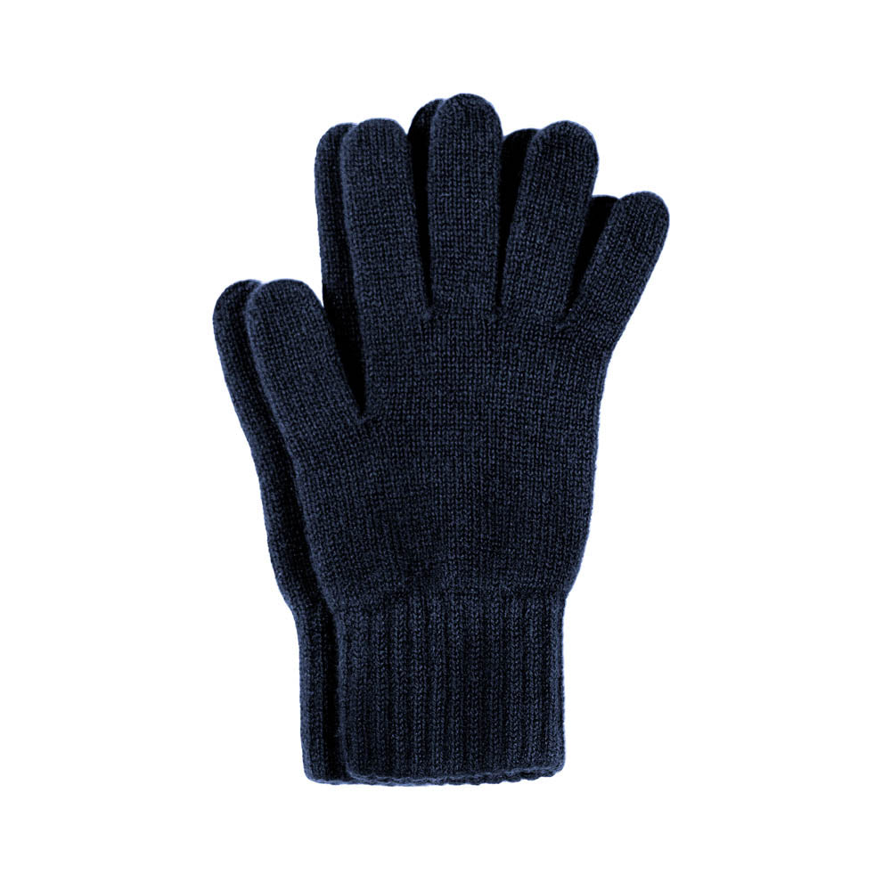 Women’s Blue Cashmere Vivaan Gloves - Navy One Size Paul James Knitwear
