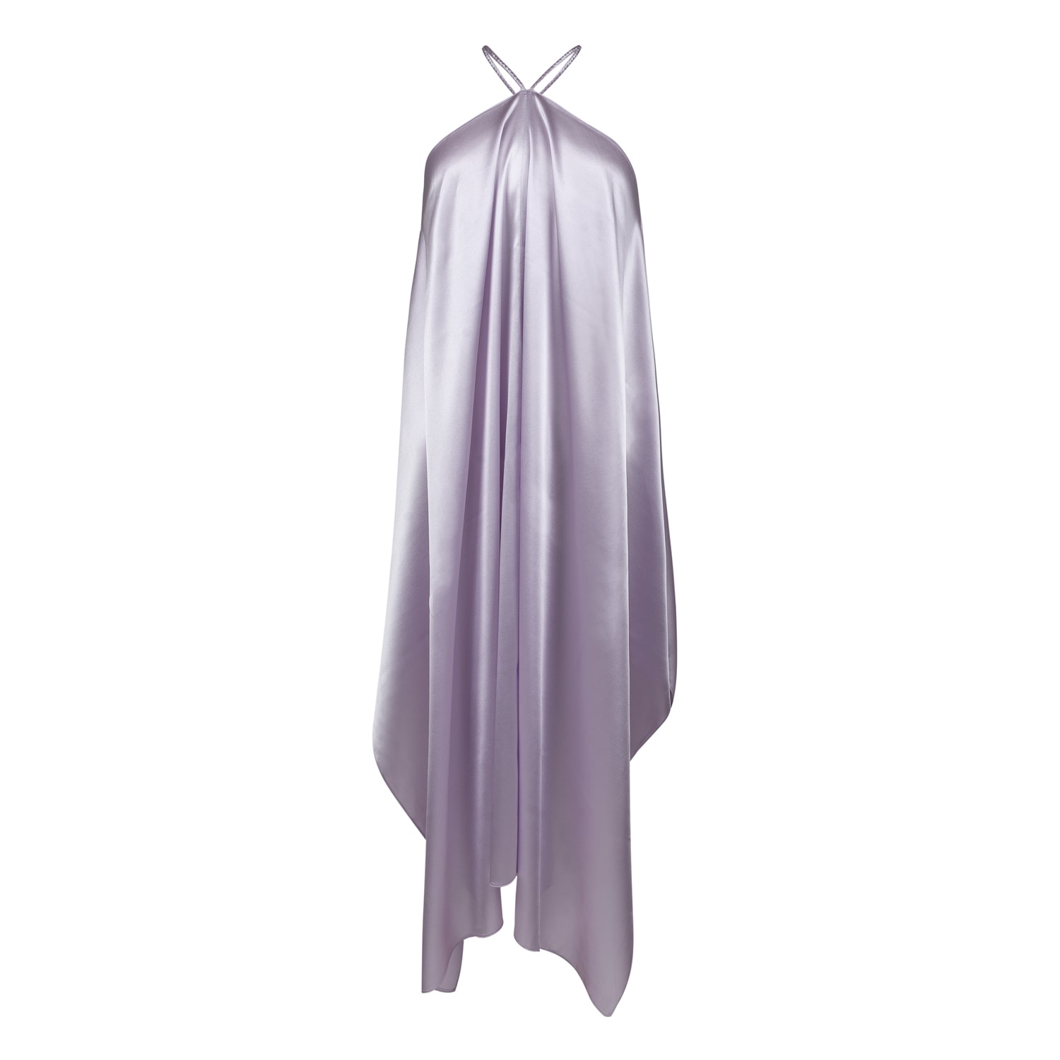 Women’s Silver / Pink / Purple Alexandra Silk Dress, Color Silver Lavender One Size Sasha La Mer