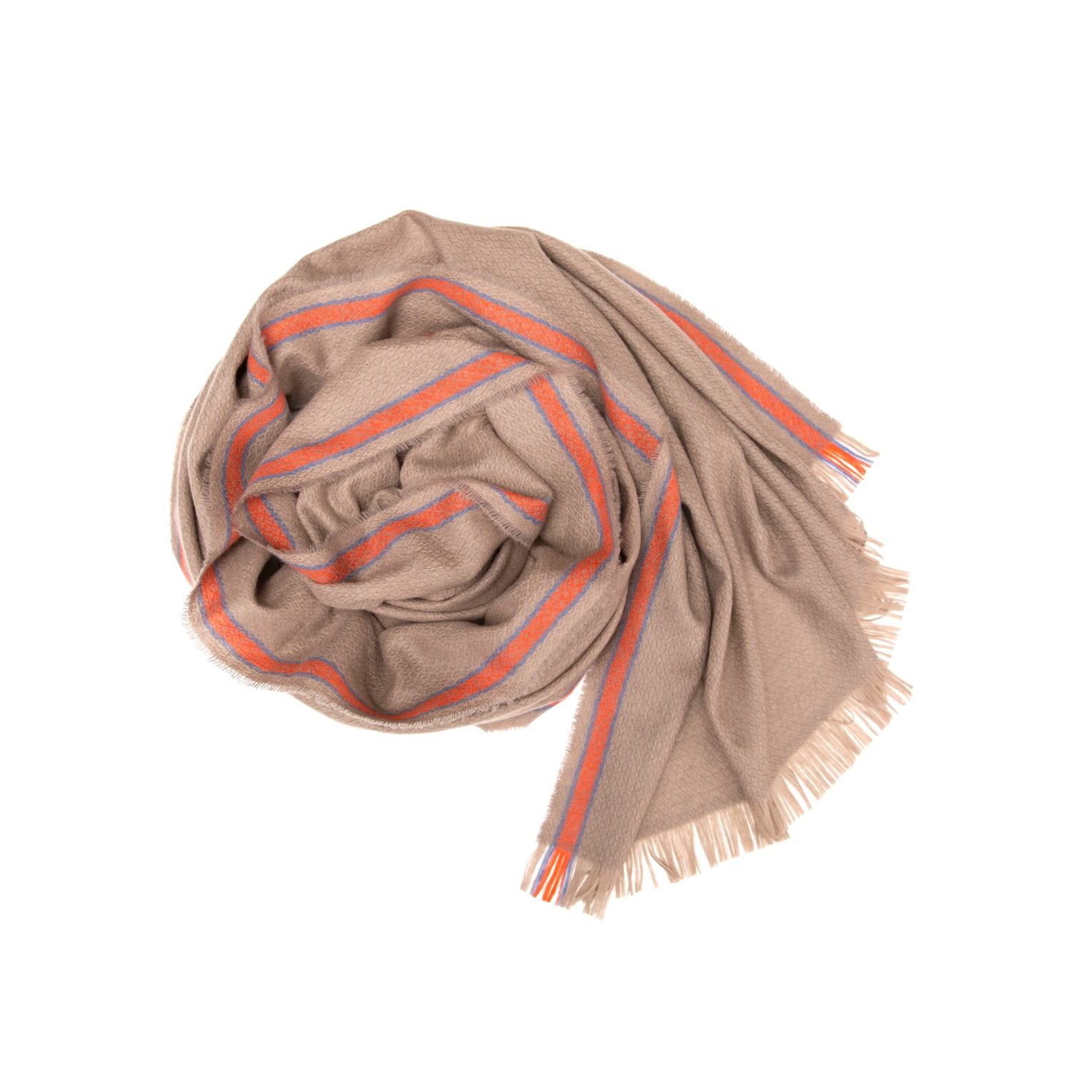 Women’s Neutrals / Yellow / Orange Talisker Diamond Natural Cashmere Scarf Kinalba