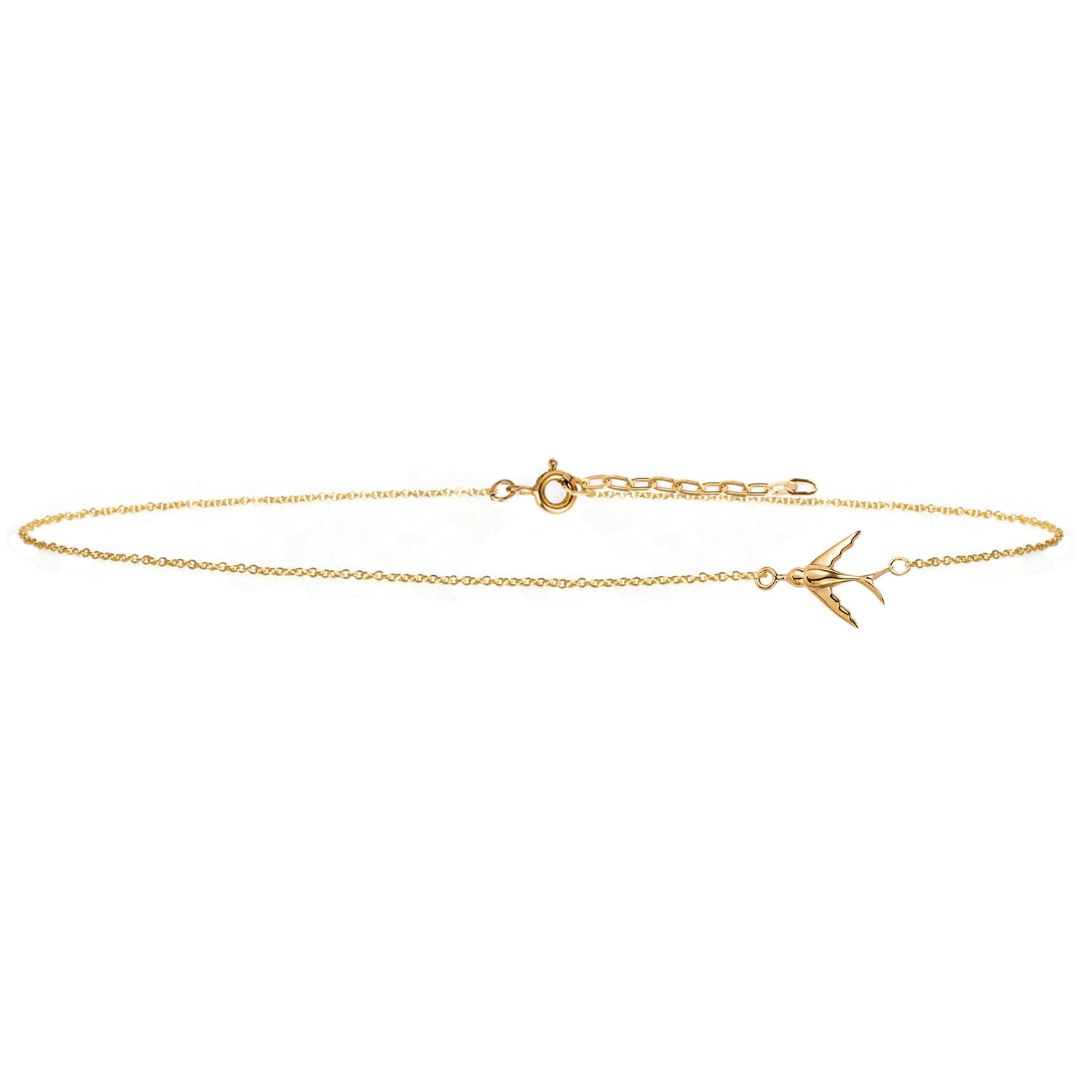 Women’s Swallow Choker Necklace Gold Lee Renee