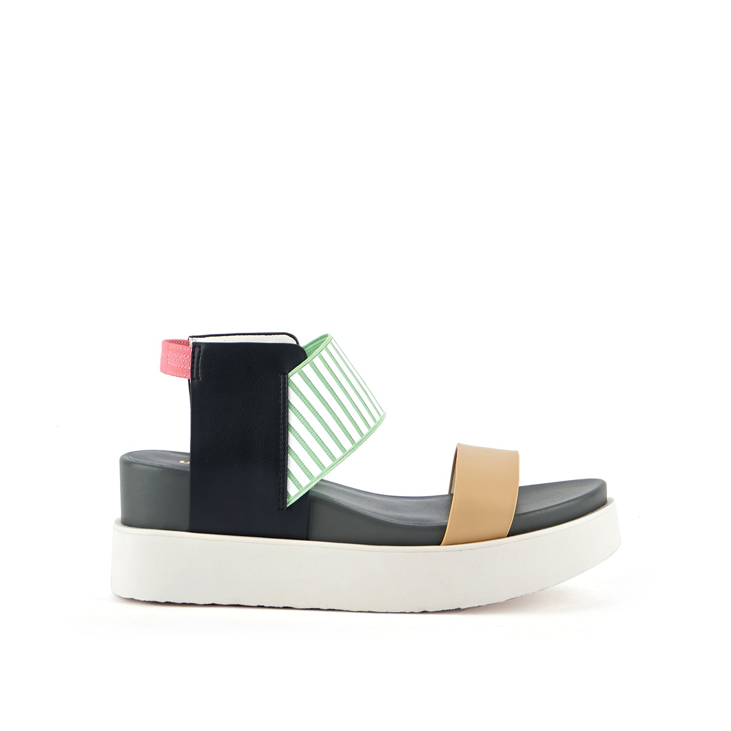 Women’s Black / Neutrals / Green Rico Sandal - Serenity 5.5 Uk United Nude