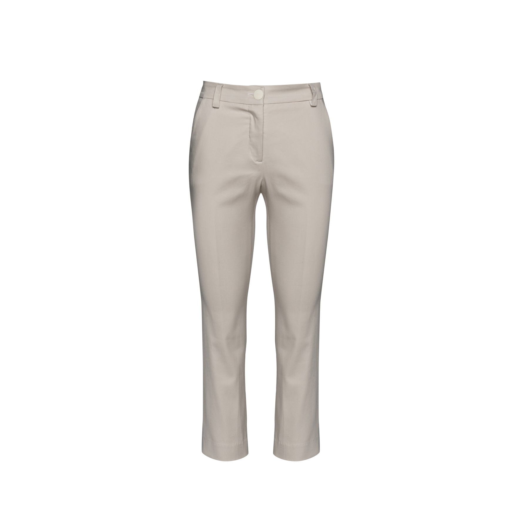 Women’s Neutrals Sand Colour Fitted Stretch Pants Large Conquista