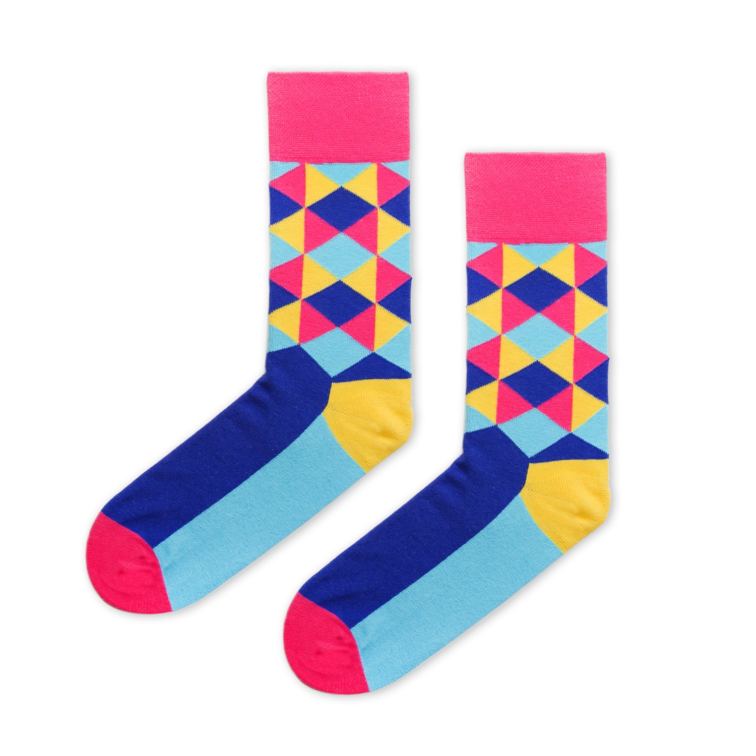 Men’s Pink / Purple Candy & Candy Socks By David D. Large Look Mate London