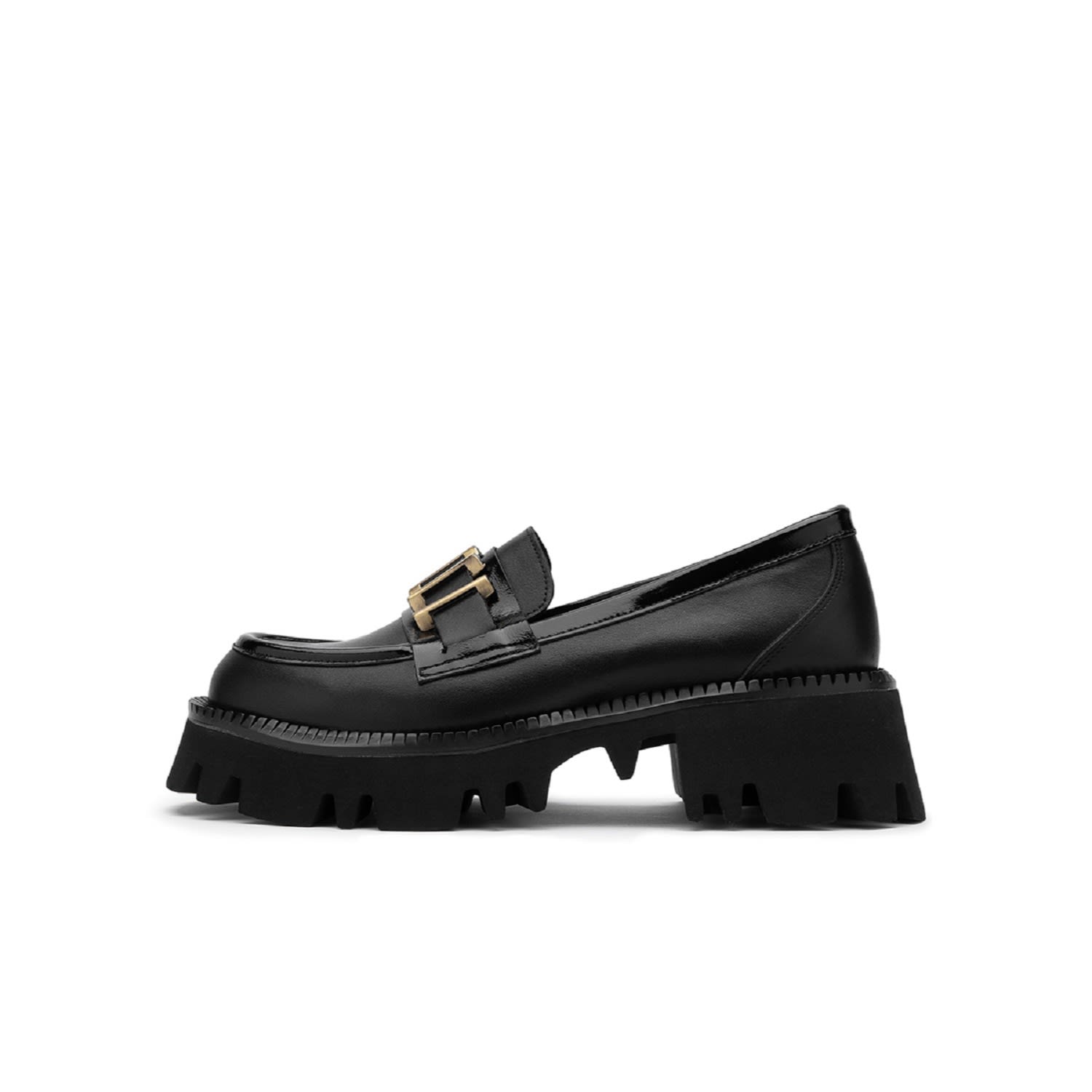 Anto Black Patent Leather Women’s Loafer 4 Uk Ilvi