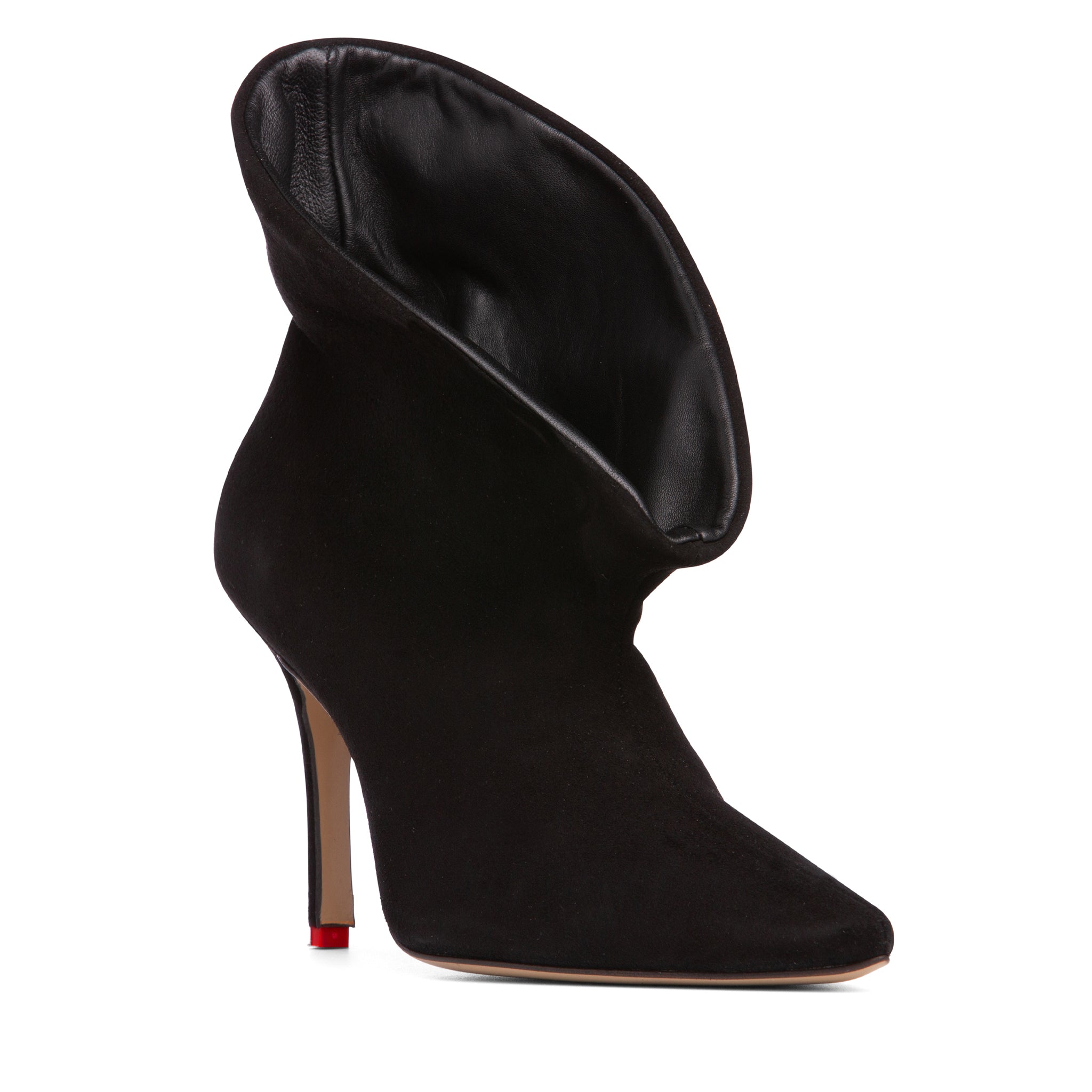 Women’s Alicia Black Suede Comfortable Heel Work Evening Sexy Bootie 3 Uk Beautiisoles by Robyn Shreiber Made in Italy