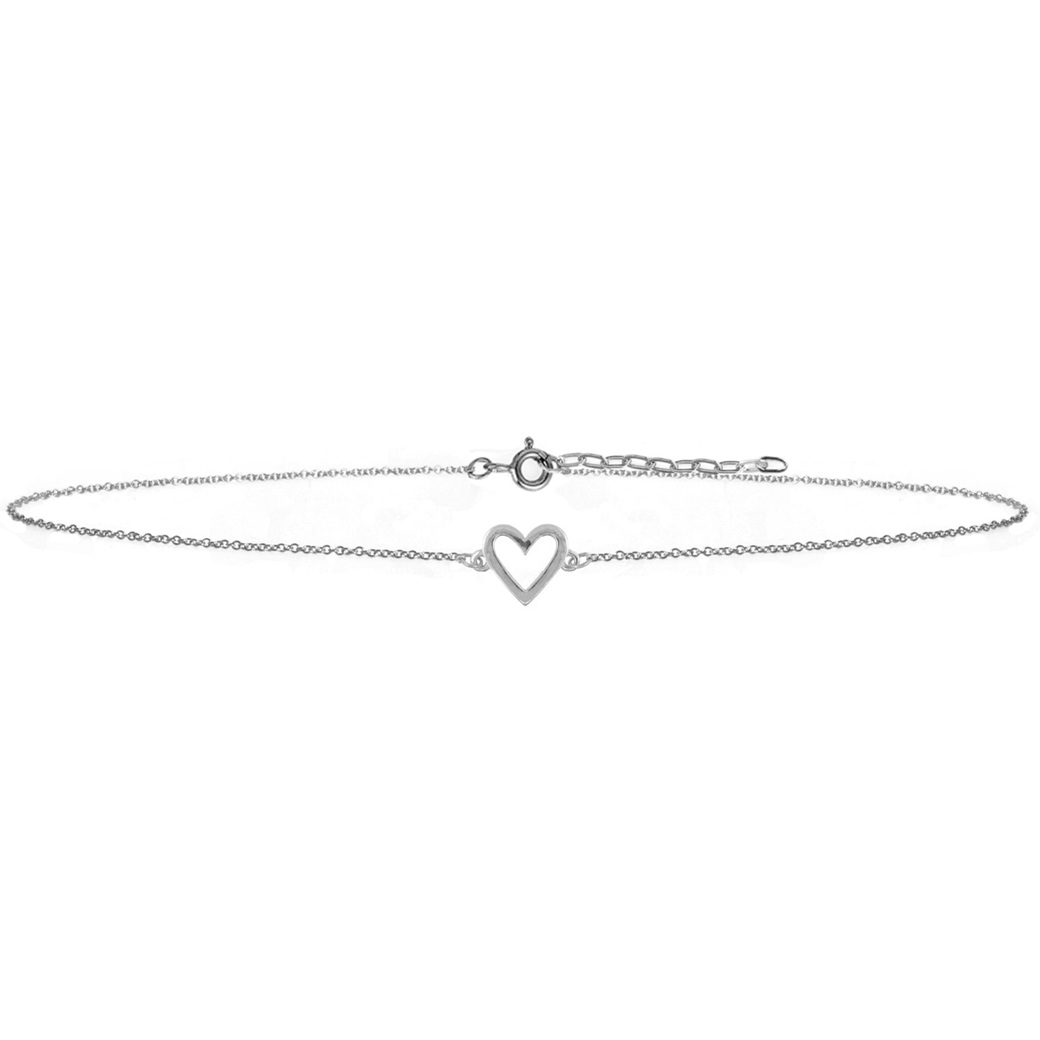 Women’s Heart Choker Necklace Silver Lee Renee